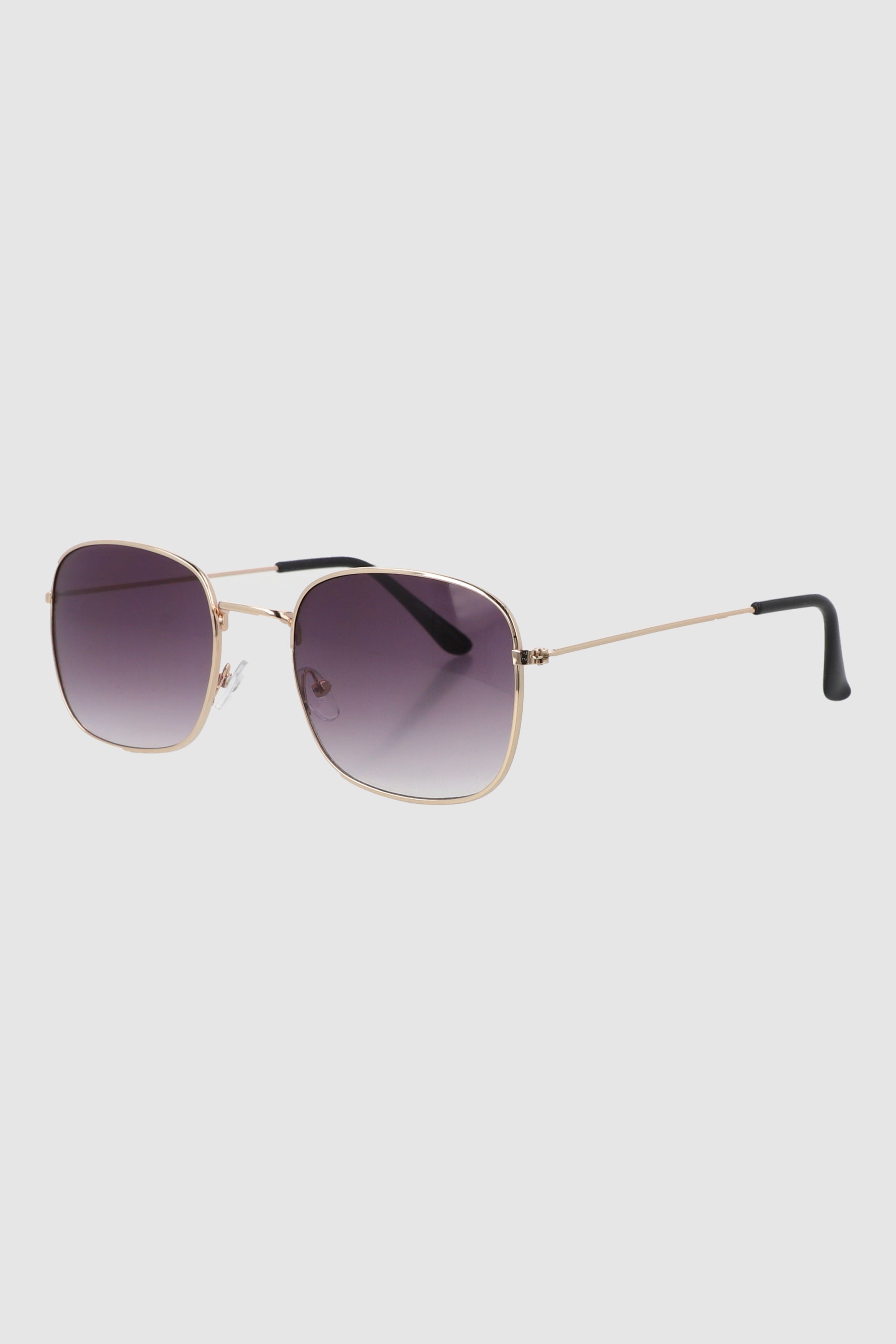 Lentes cuadro borde metal MORADO