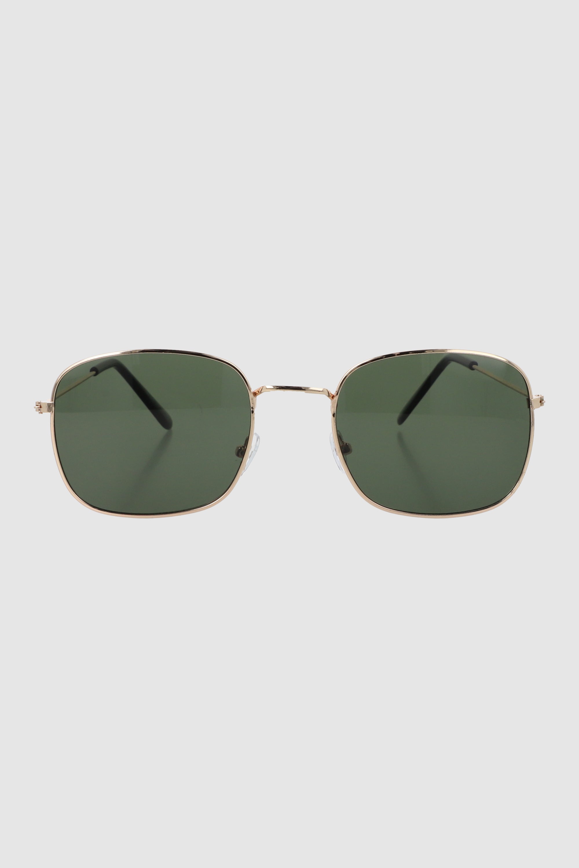 Lentes cuadro borde metal VERDE