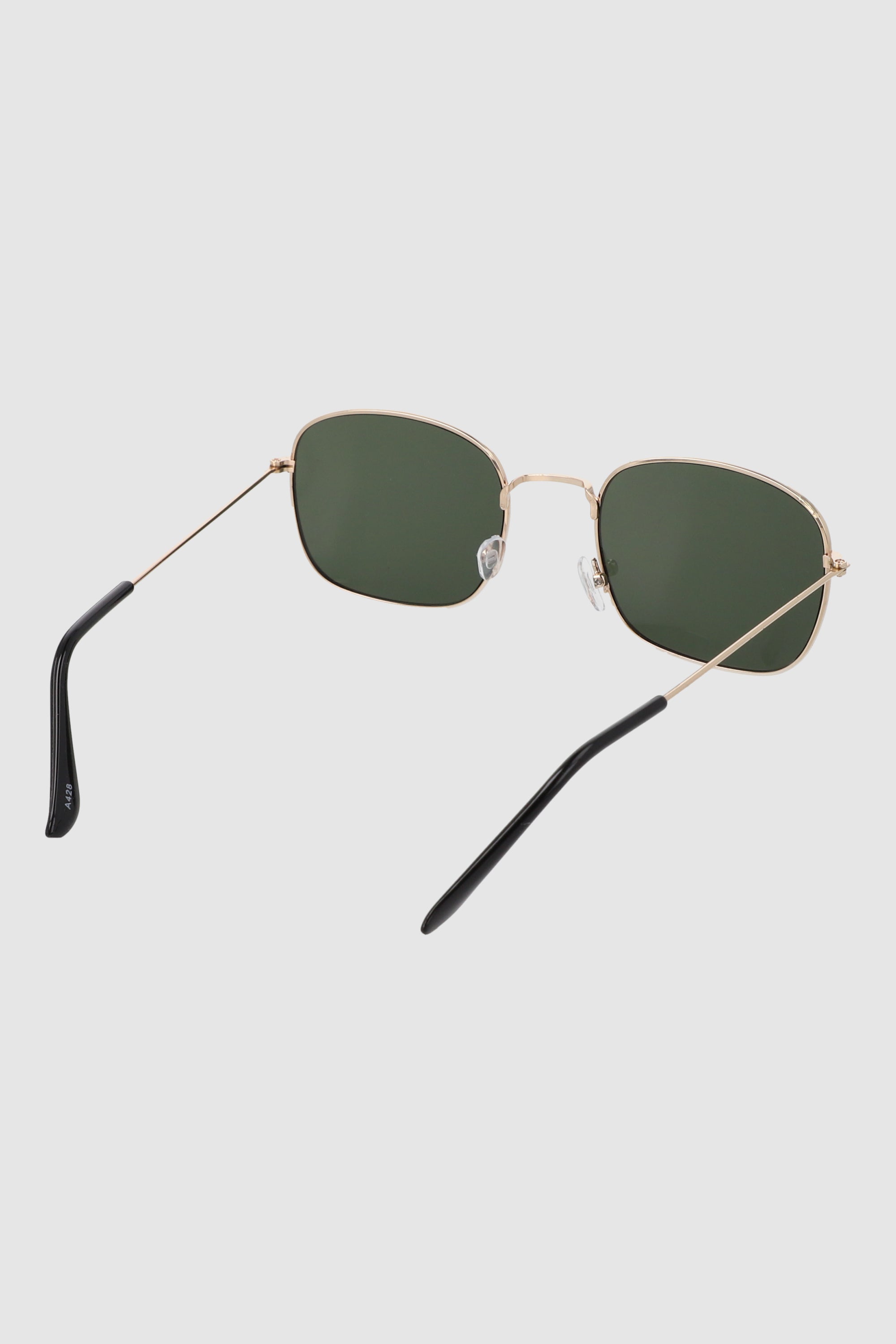 Lentes cuadro borde metal VERDE