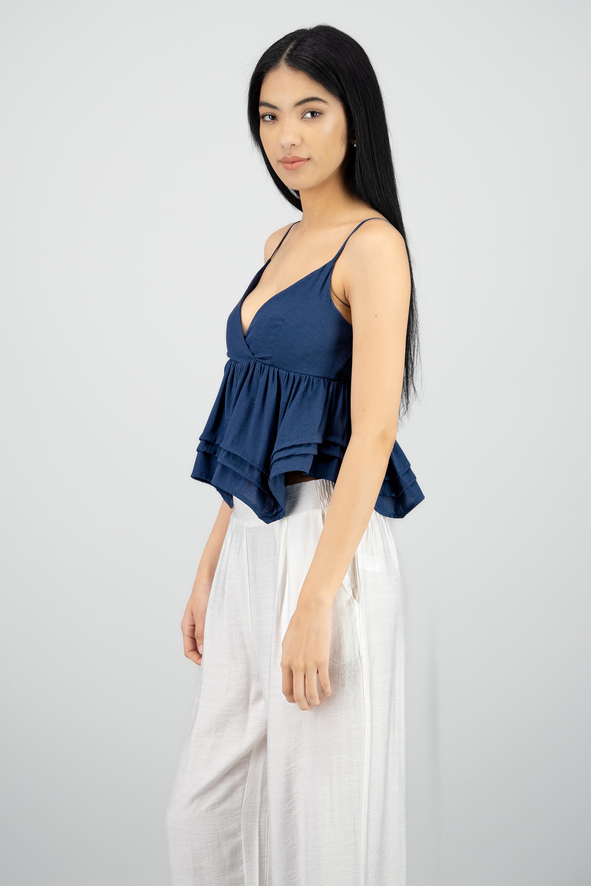 Blusa tirantes lisa MARINO