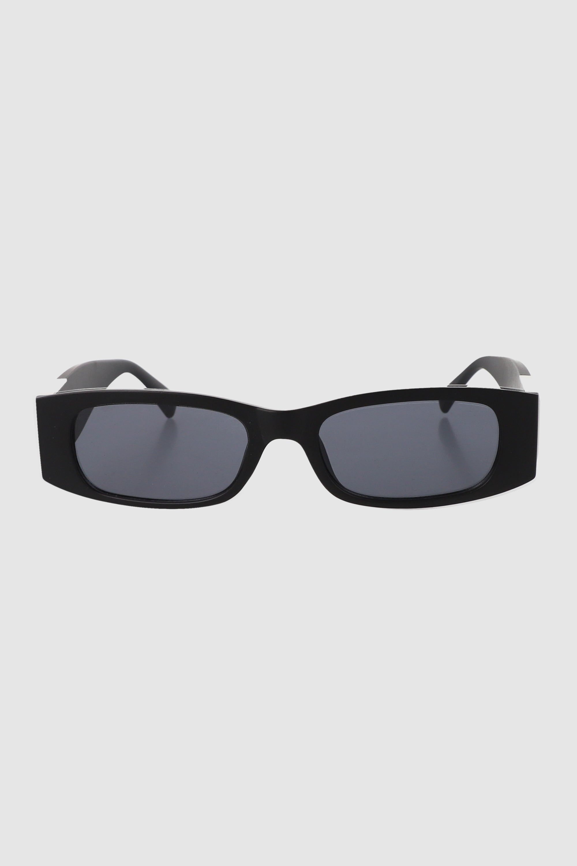 Lentes rectangulo detalle metal NEGRO