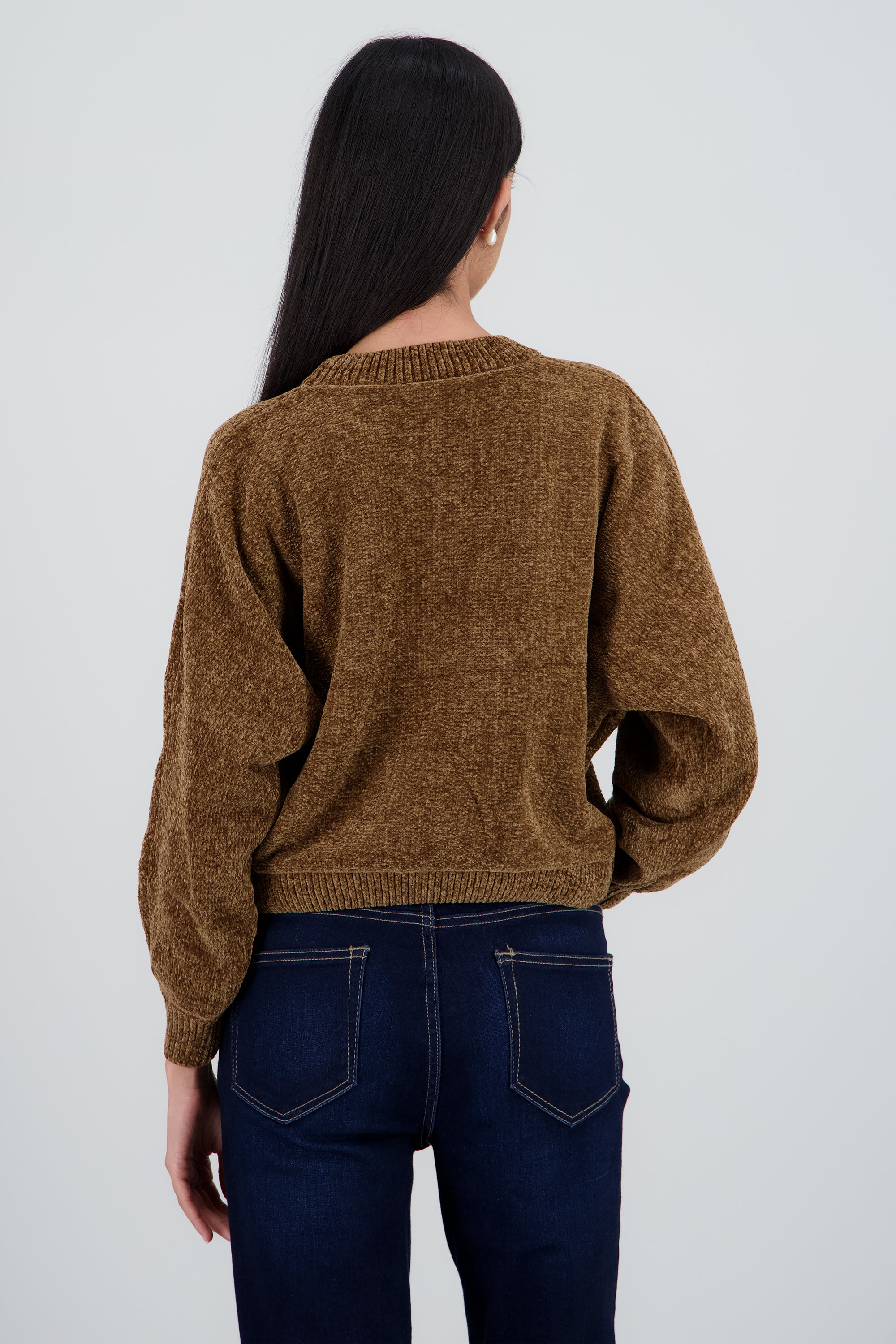 Sueter liso suave CHOCOLATE