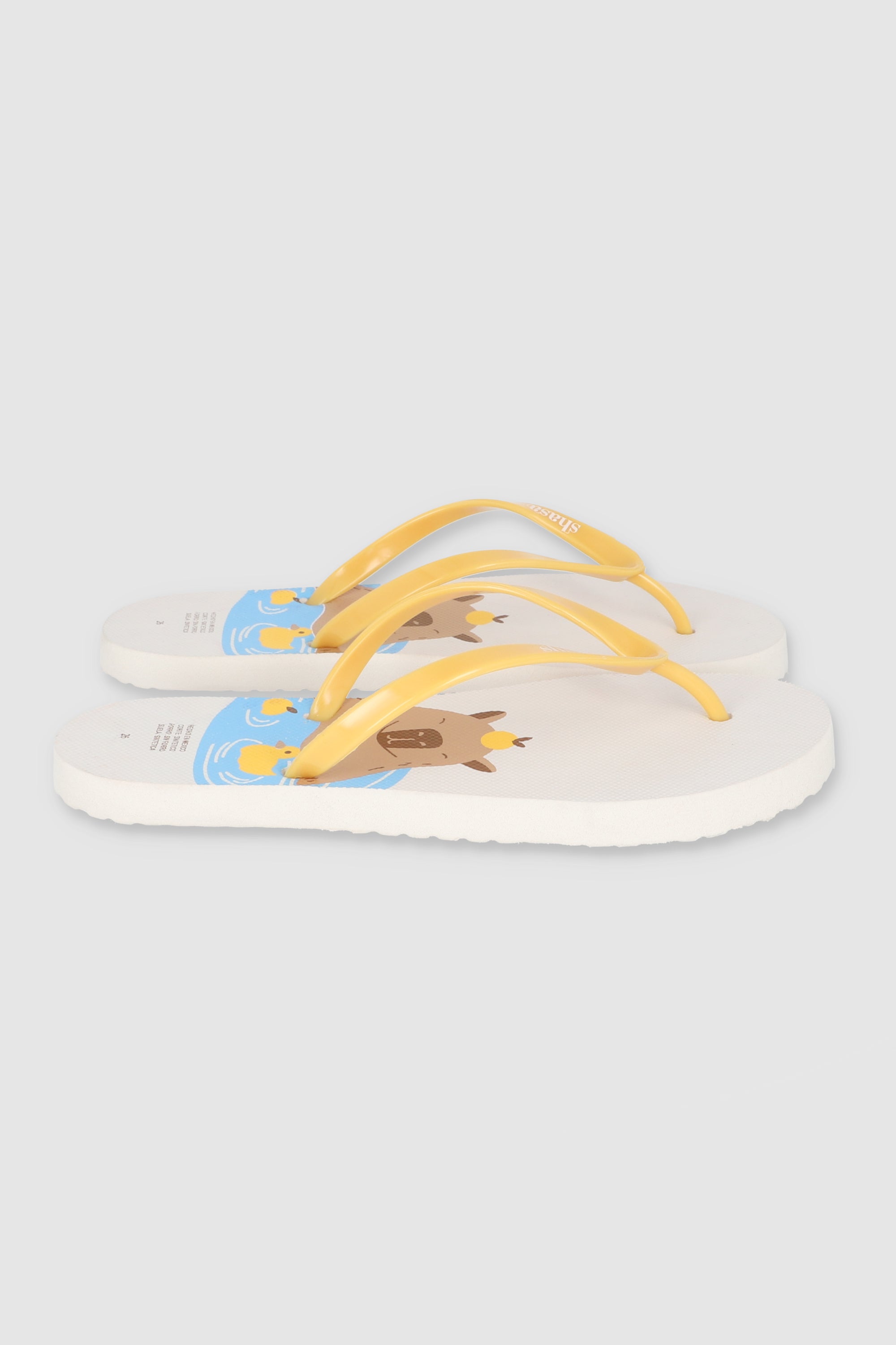 FLIP FLOPS CAPIBARA NADANDO BLANCO