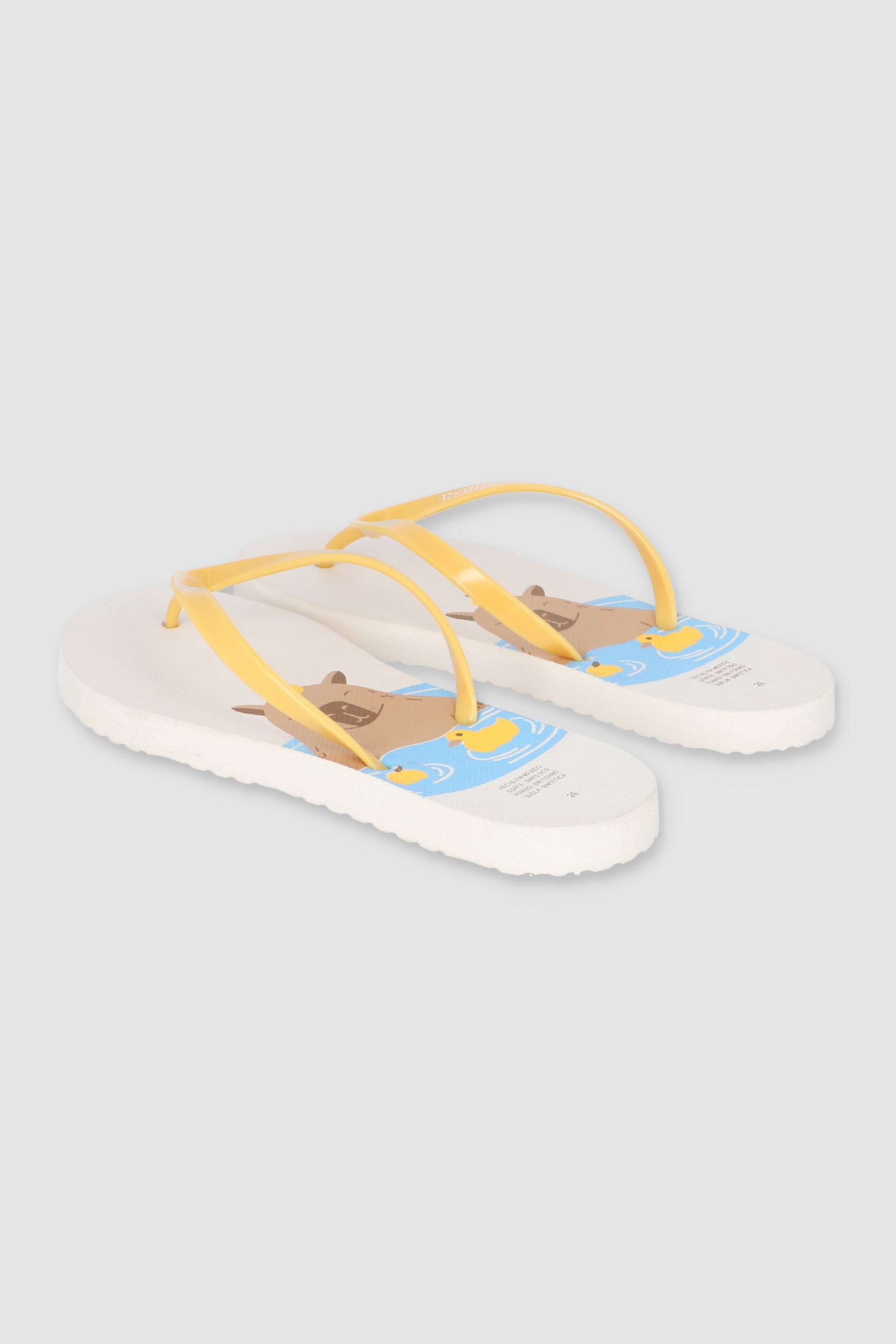 FLIP FLOPS CAPIBARA NADANDO BLANCO