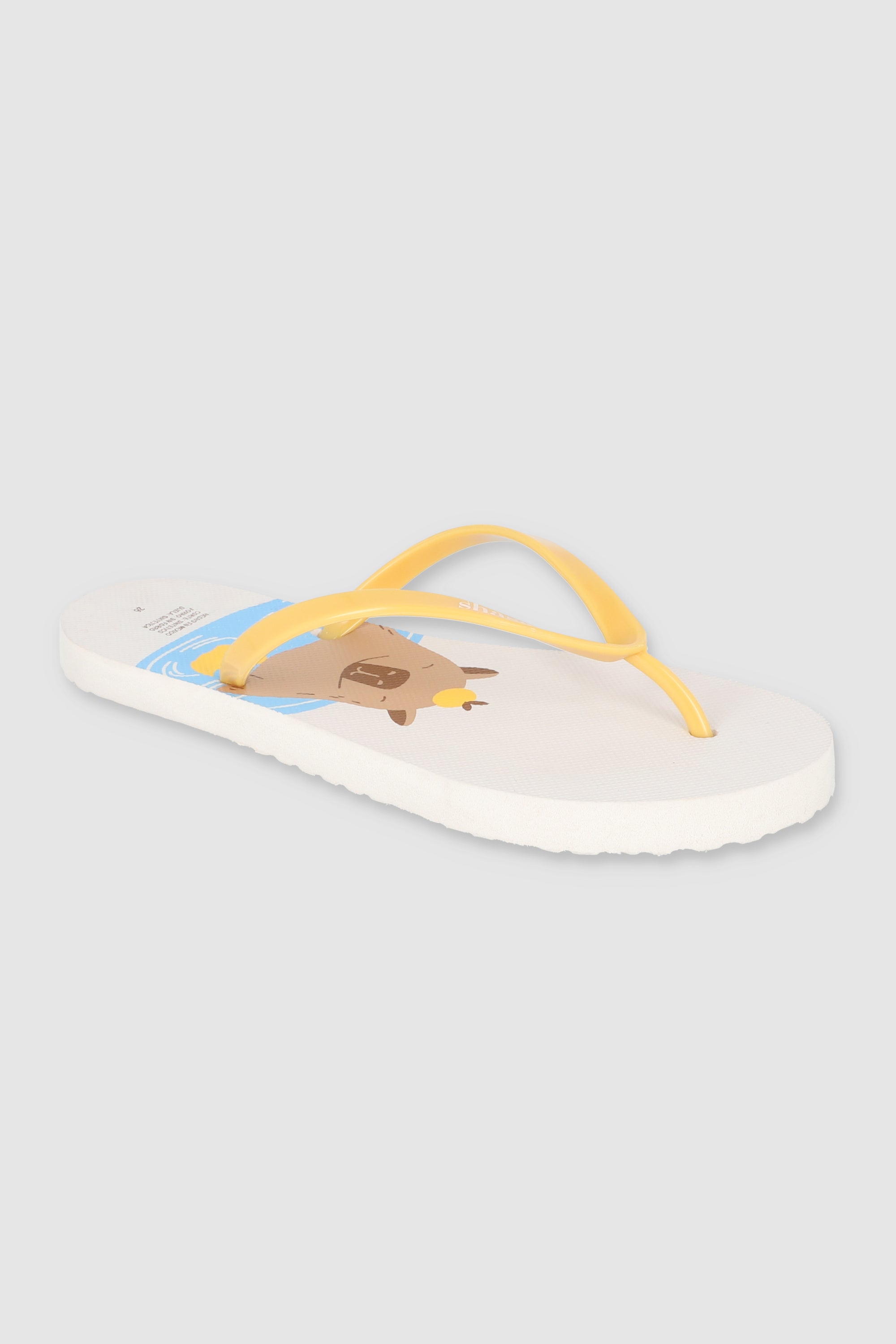 FLIP FLOPS CAPIBARA NADANDO BLANCO