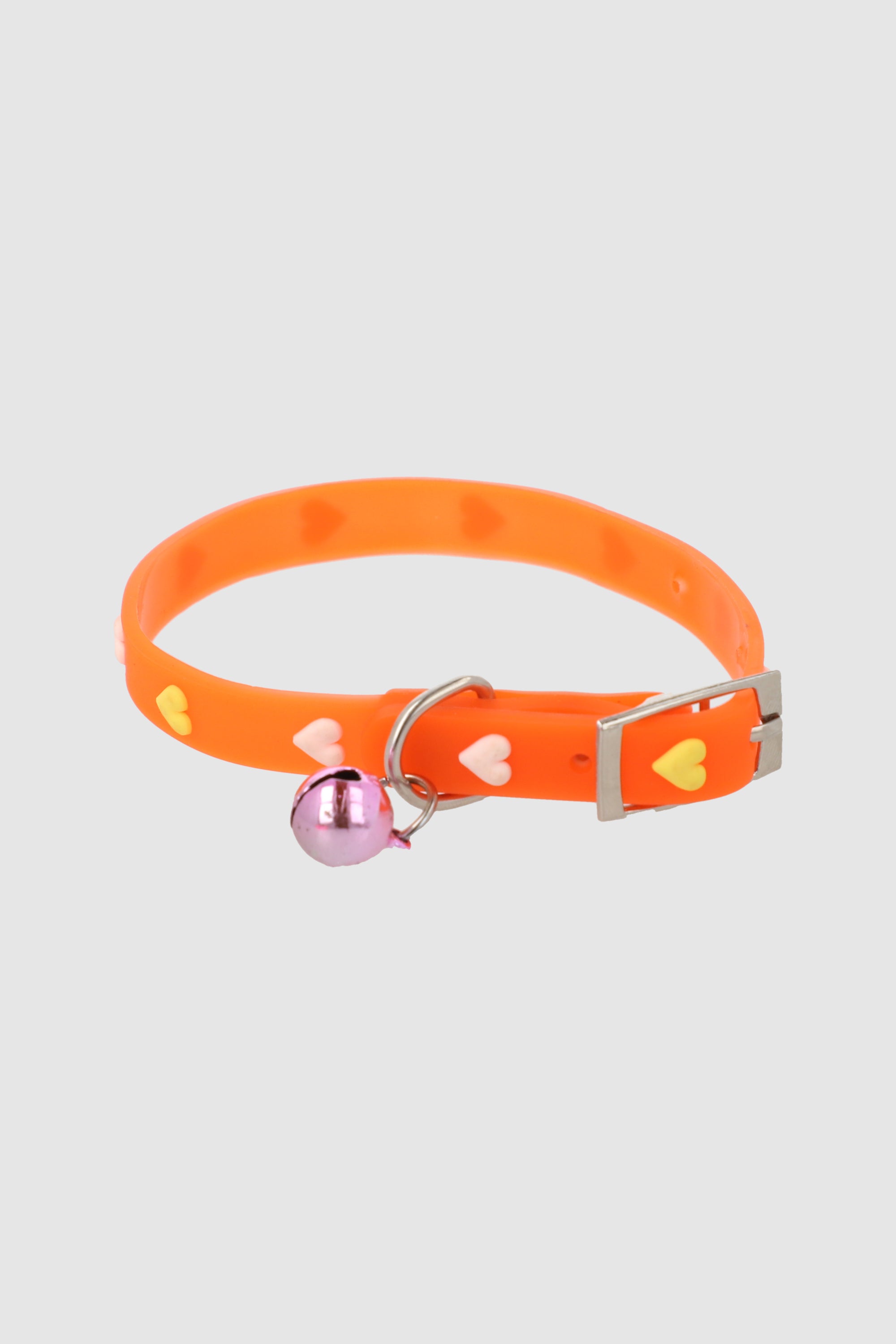 Collar para mascota corazoncitos NARANJA