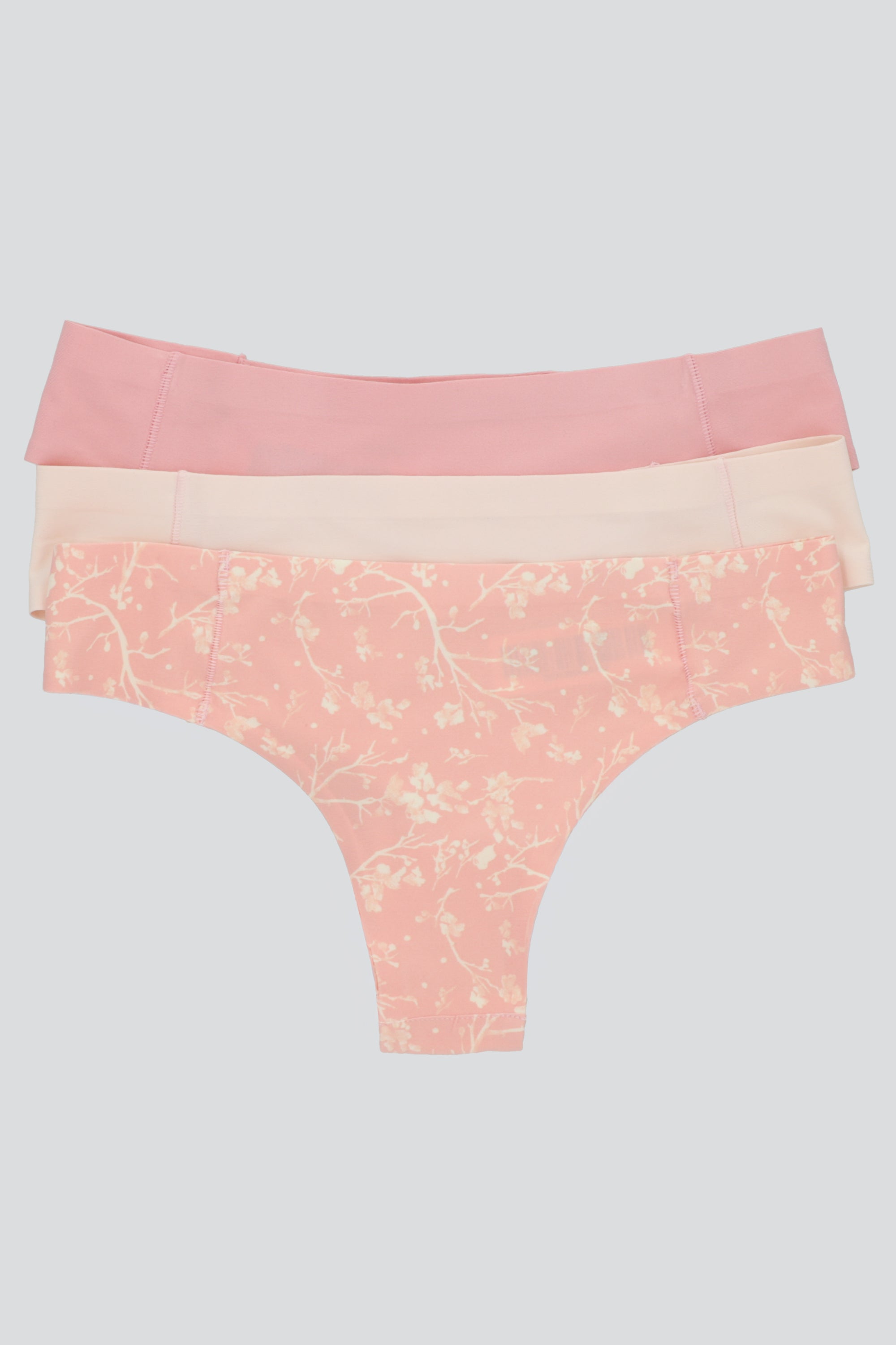 Tripack tangas sin costura ROSA