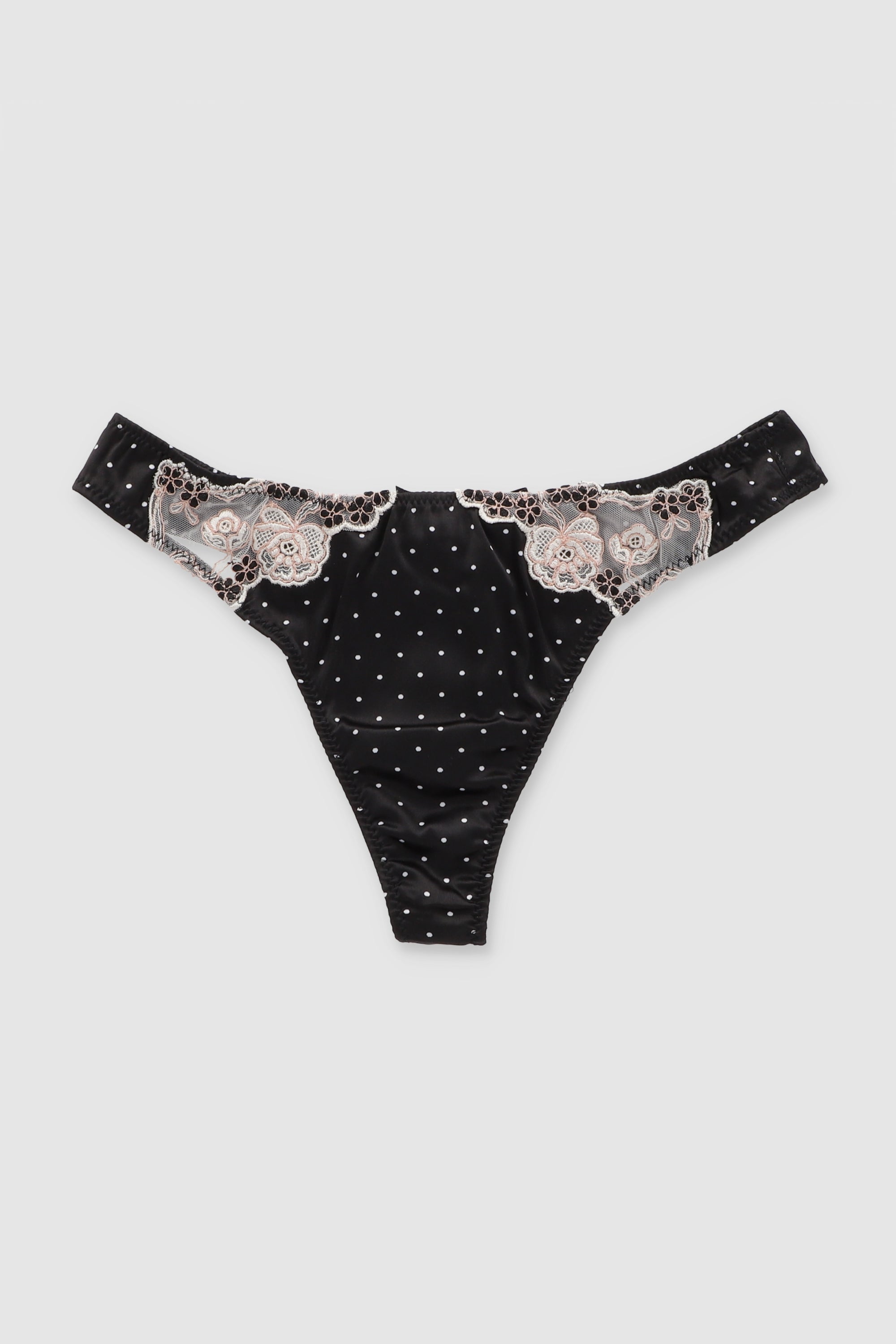 Tanga luniperla det encaje NEGRO