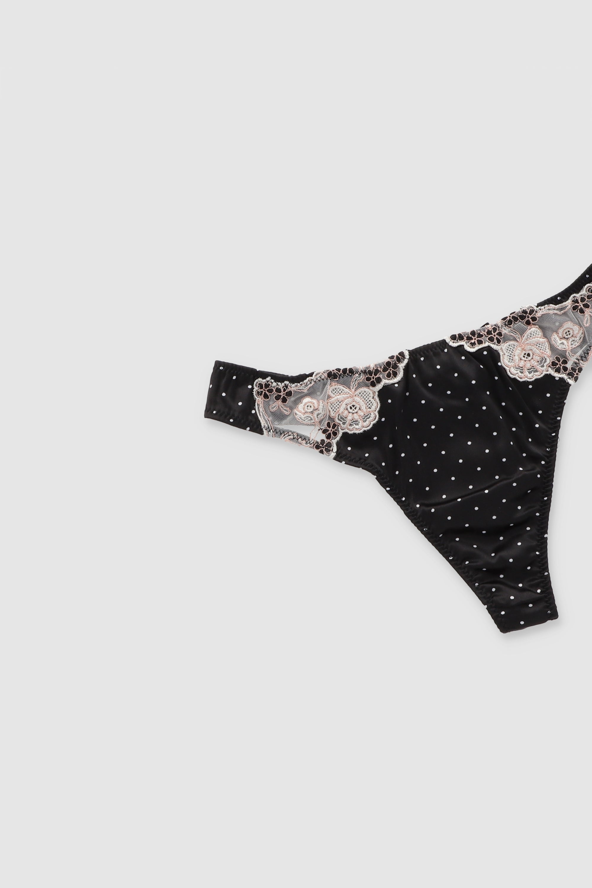 Tanga luniperla det encaje NEGRO