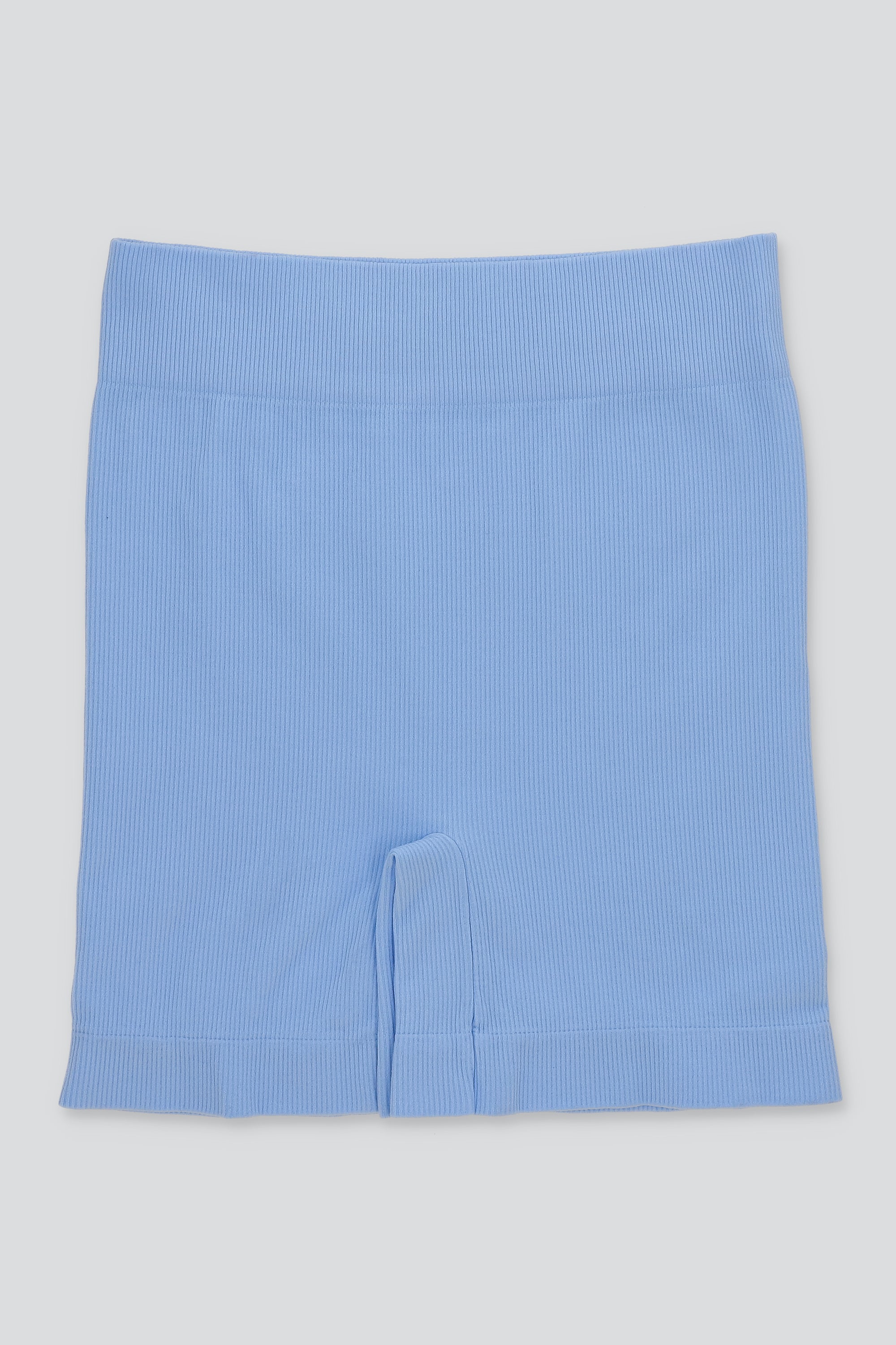 Boxer acanalado largo AZUL PASTEL