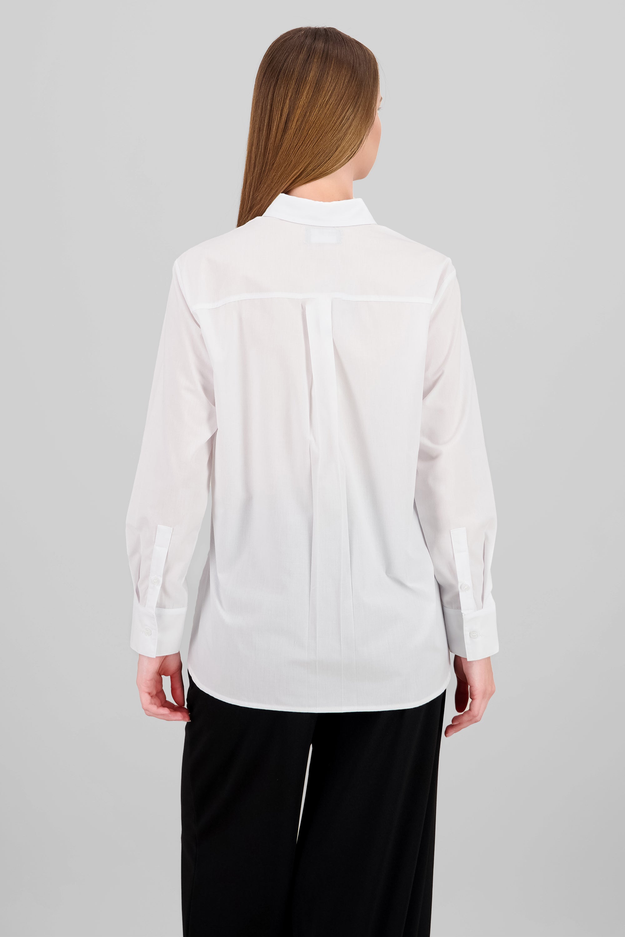 Camisa botones lisa oversize Hypsters BLANCO