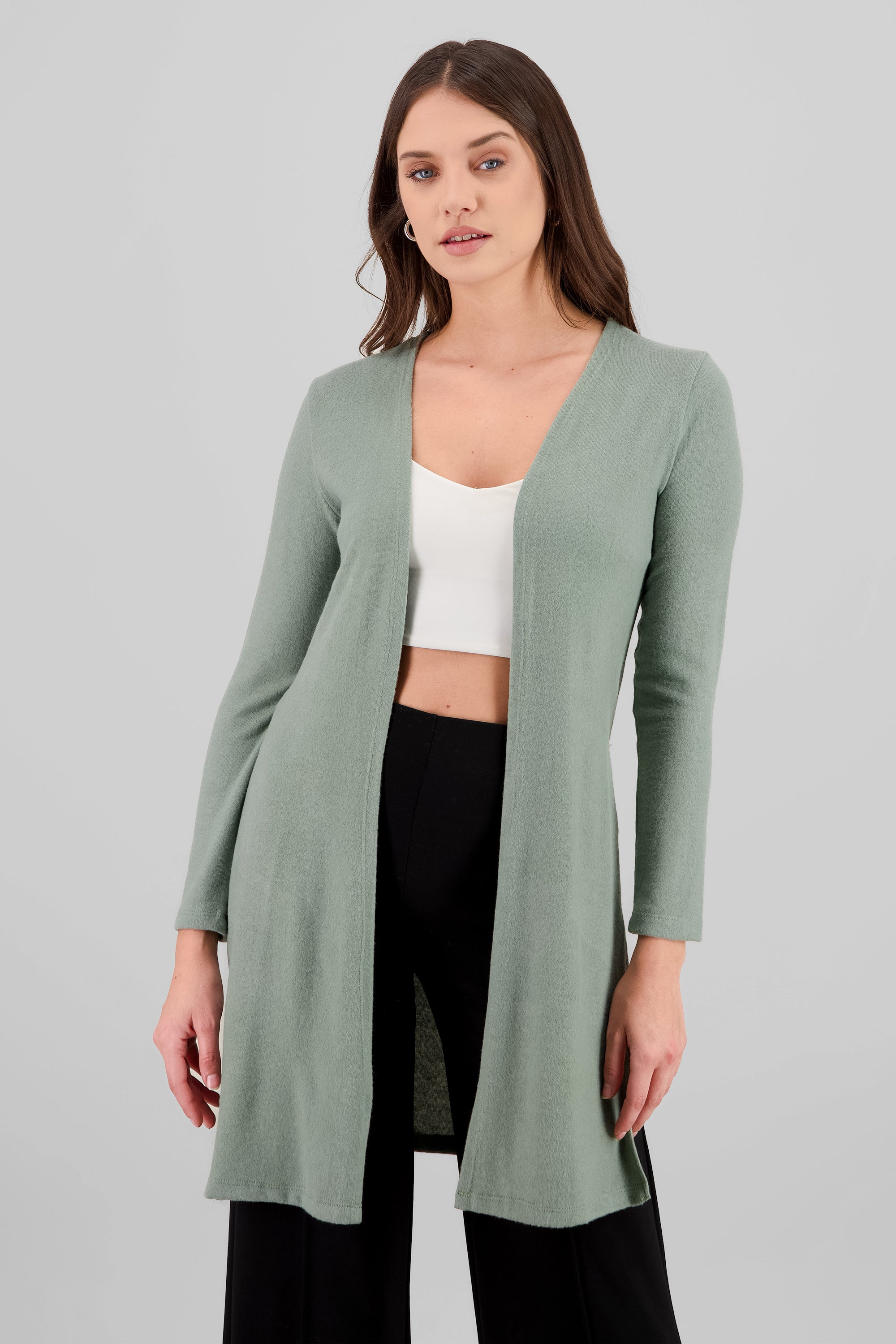 Cardigan largo manga larga tacto suave SAGE