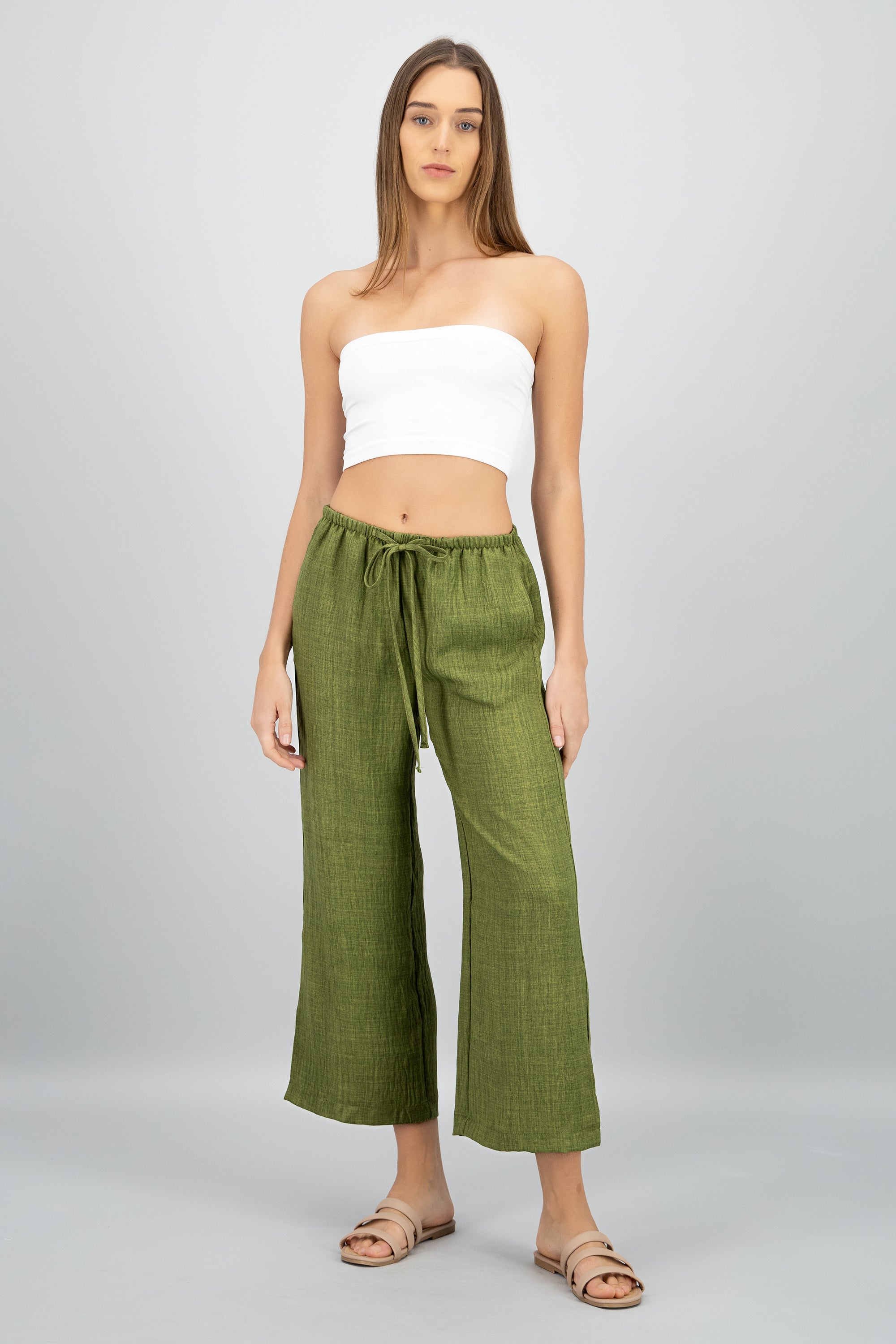 Pantalon cadera abertura OLIVO