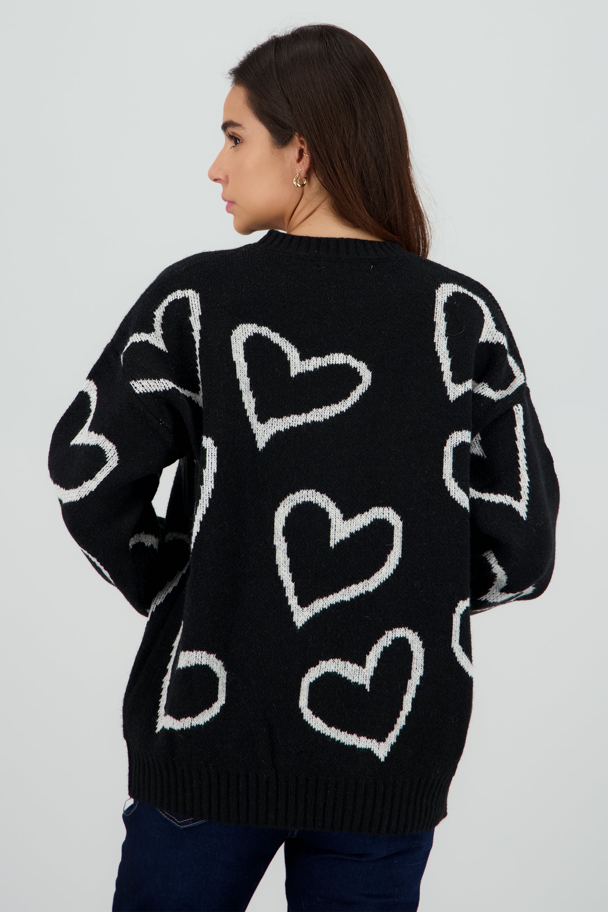 Sueter corazones NEGRO COMBO