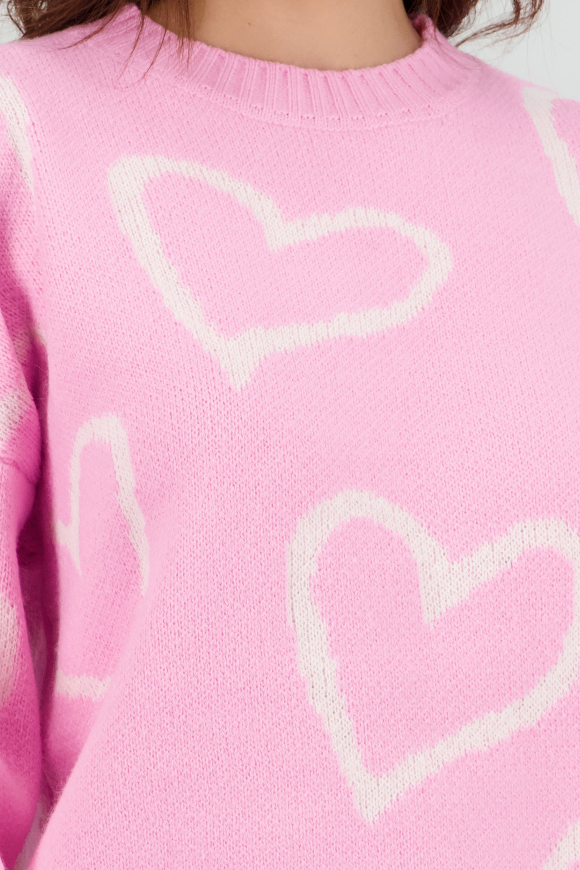 Sueter corazones PALO DE ROSA