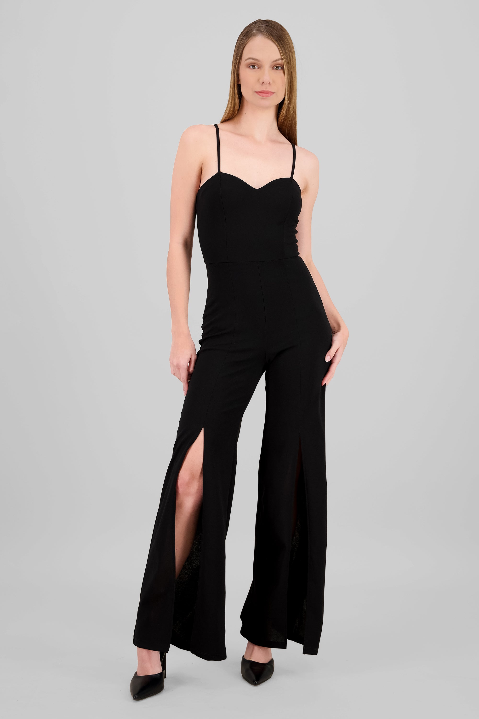 Jumpsuit escote corazon tirantes NEGRO