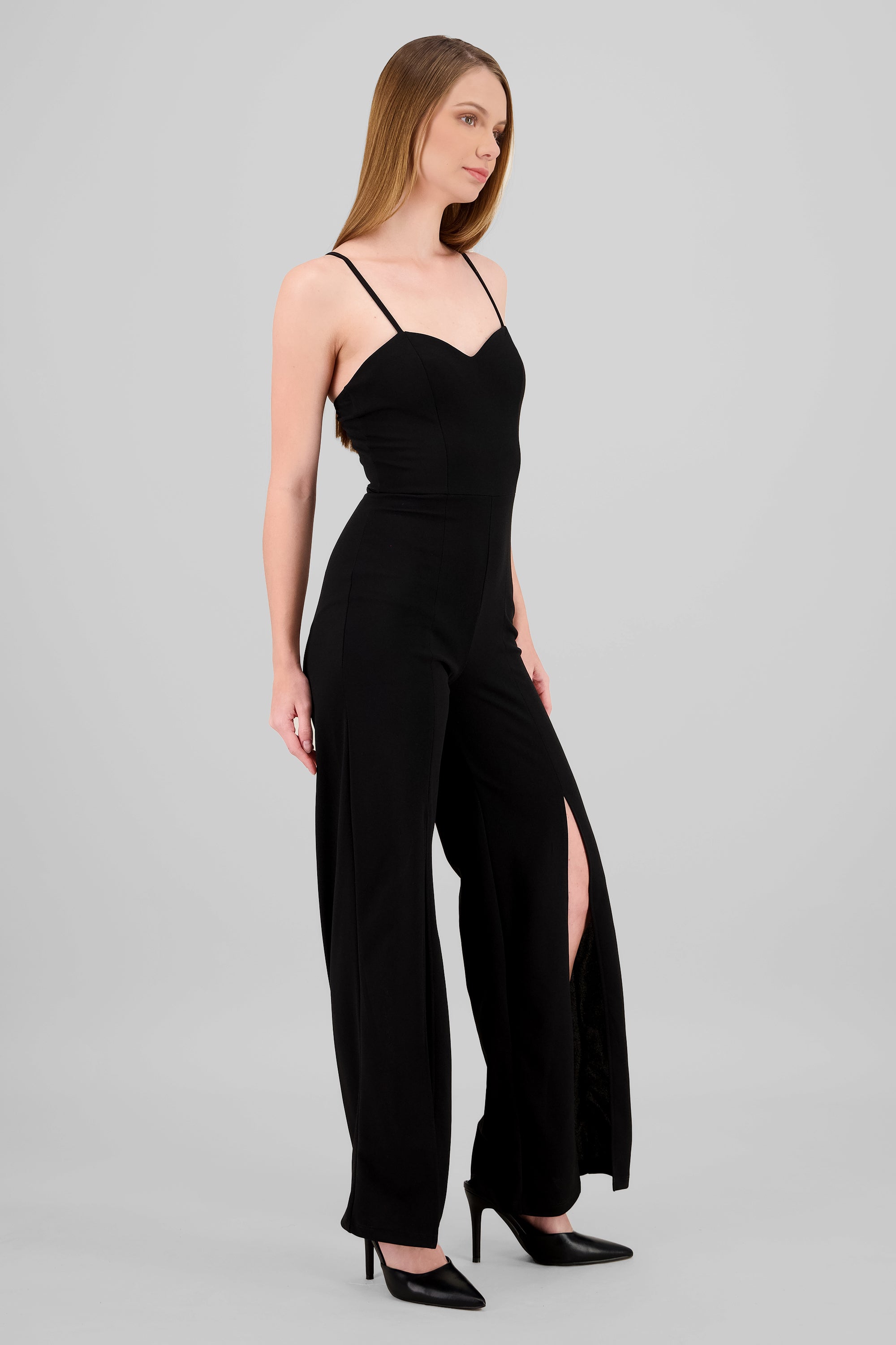 Jumpsuit escote corazon tirantes NEGRO
