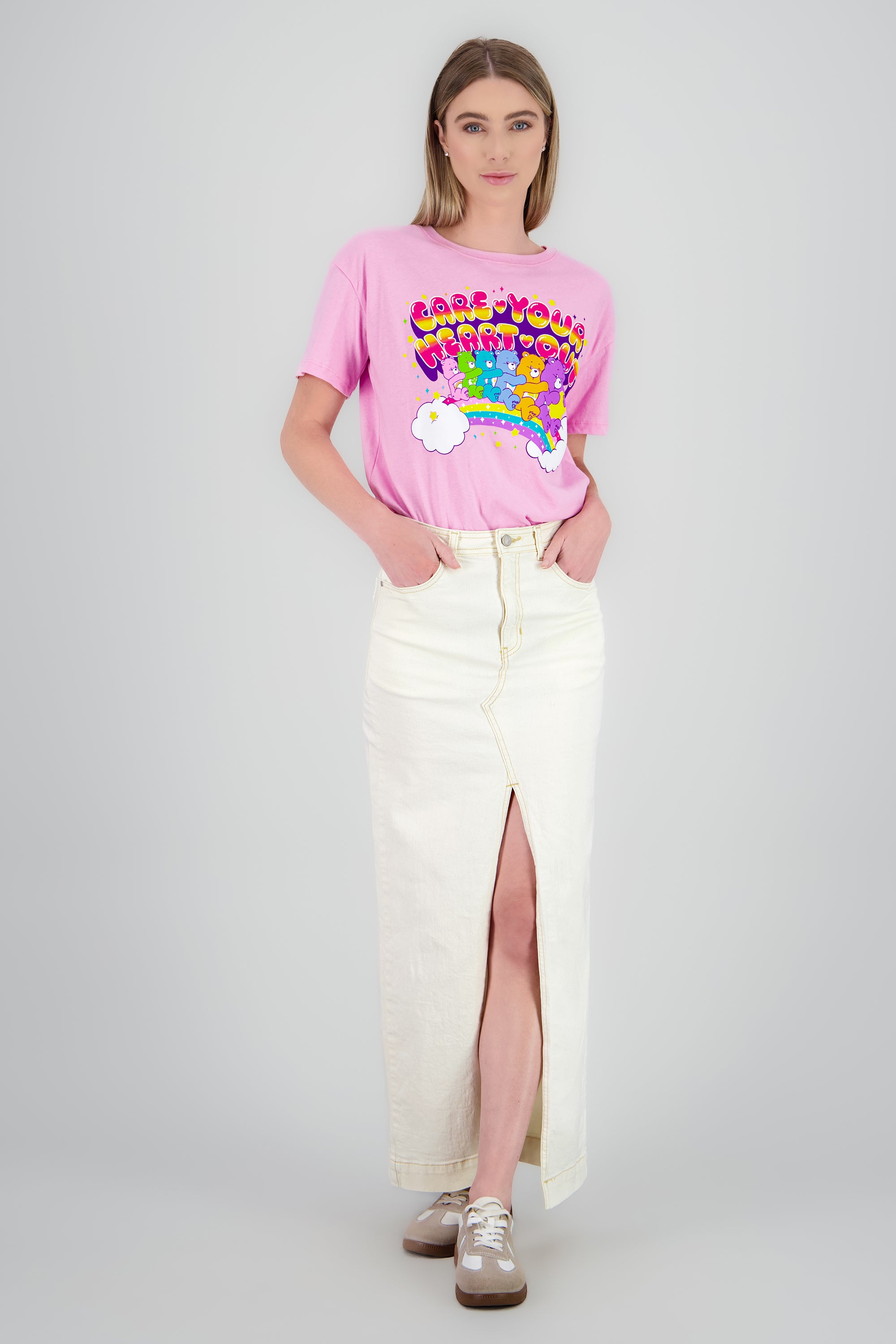 Playera ositos care you heart out ROSA PASTEL