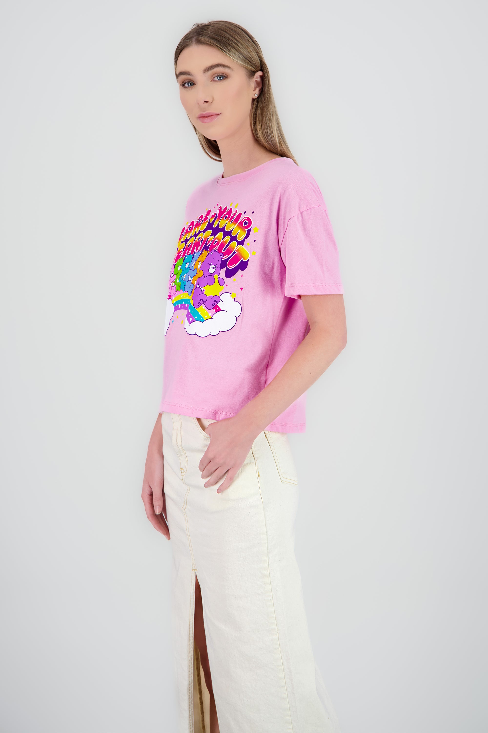 Playera ositos care you heart out ROSA PASTEL