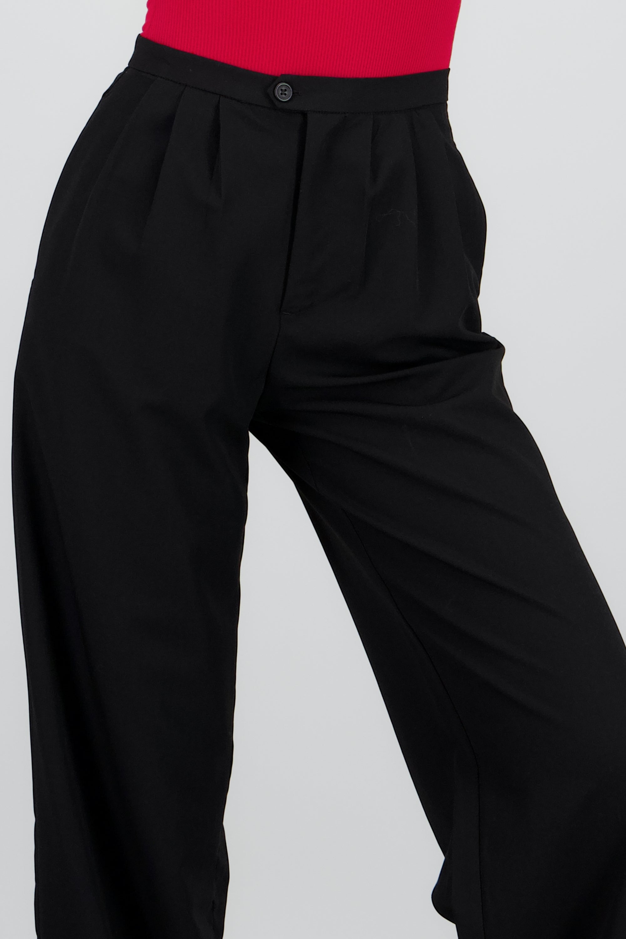 Pantalon de vestir liso NEGRO