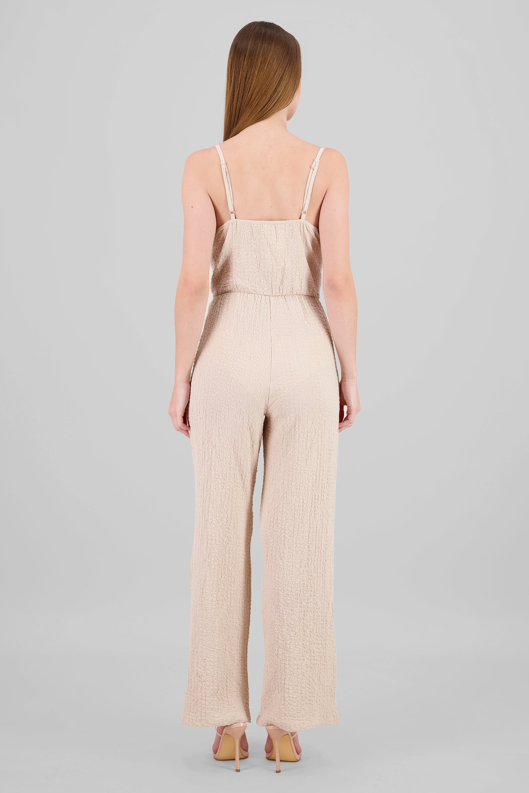 Jumpsuit textura TAN