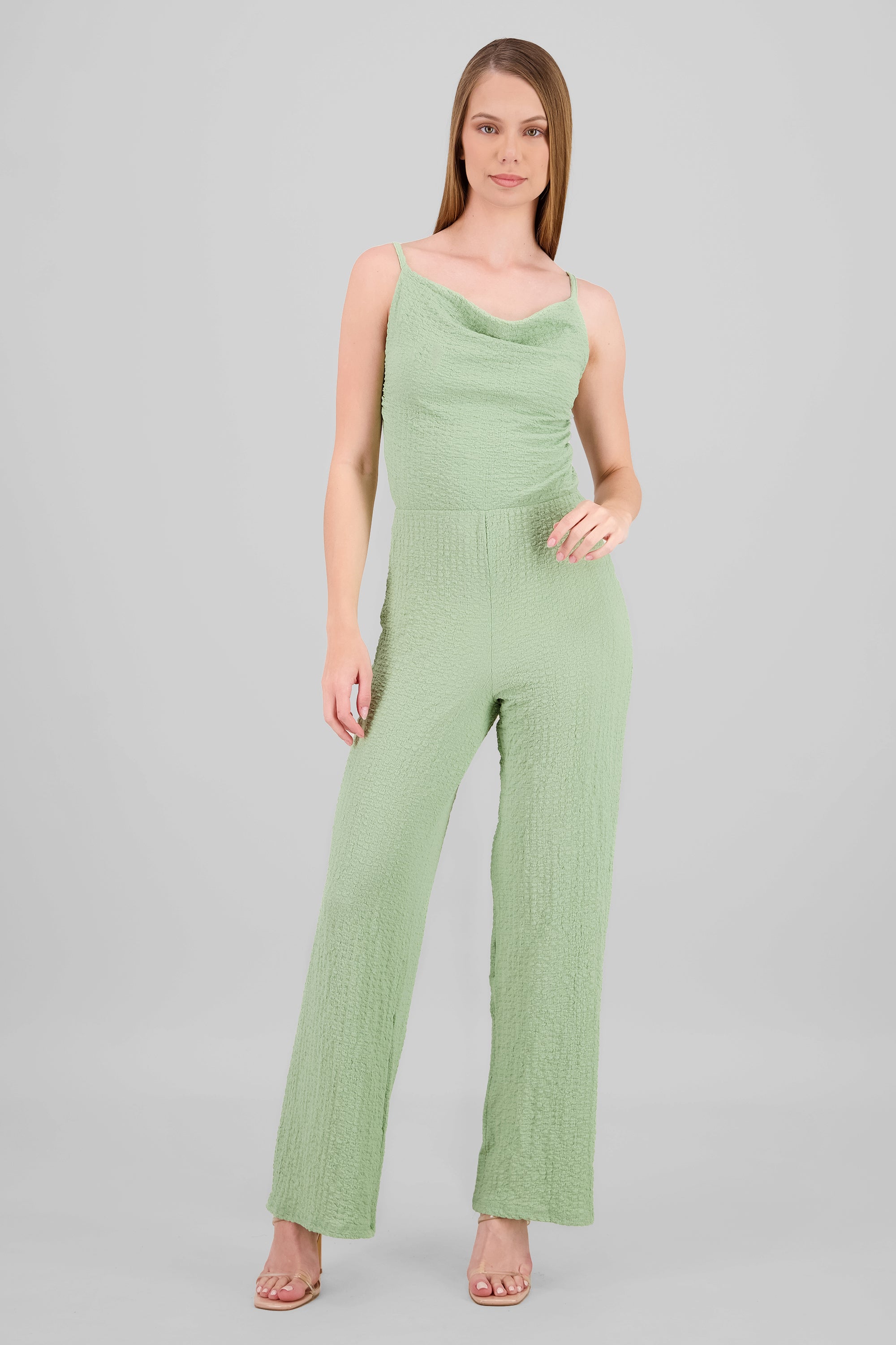 Jumpsuit textura SAGE