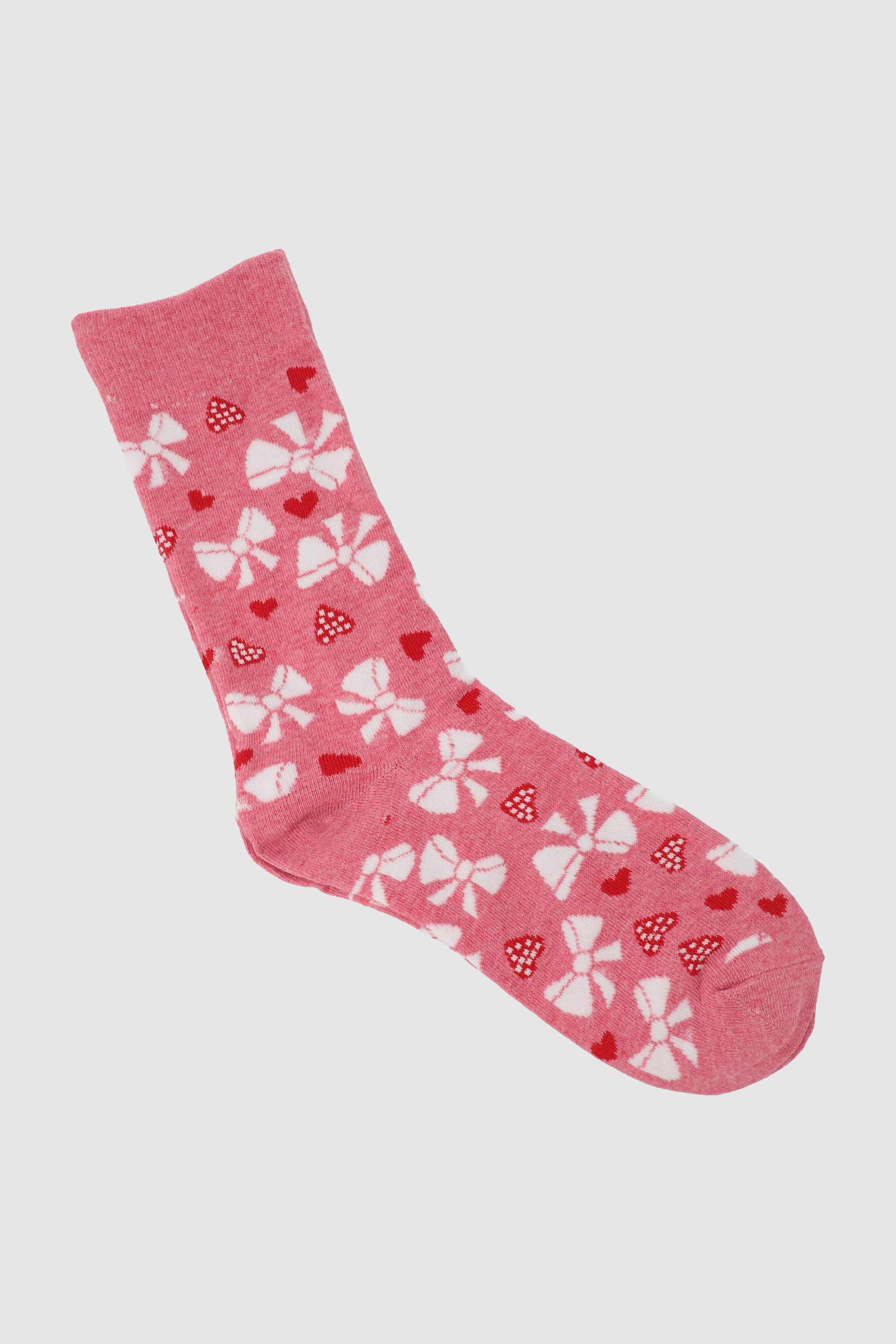 Calcetin moño corazones ROSA