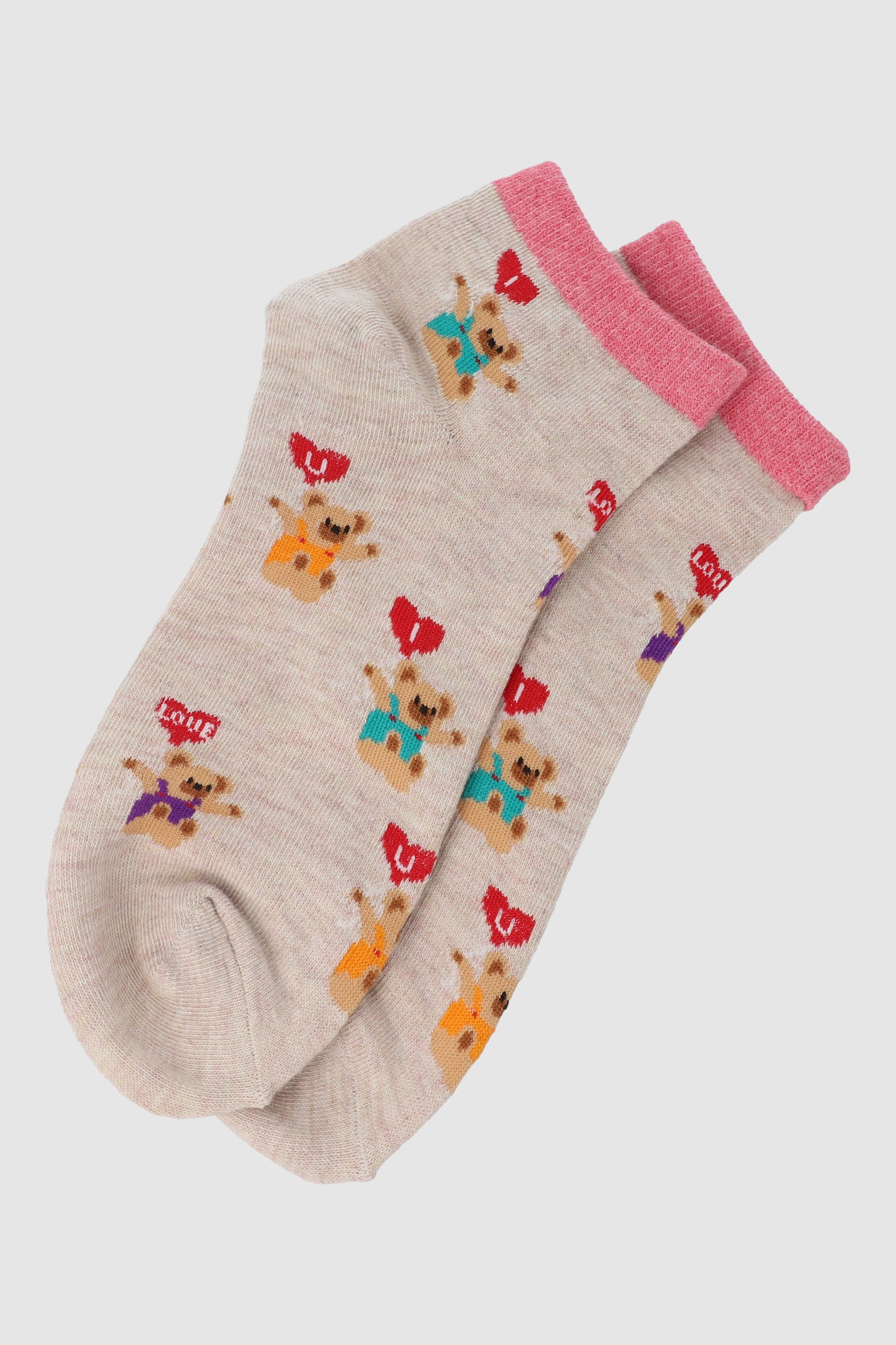 Tin ositos globo corazón BEIGE