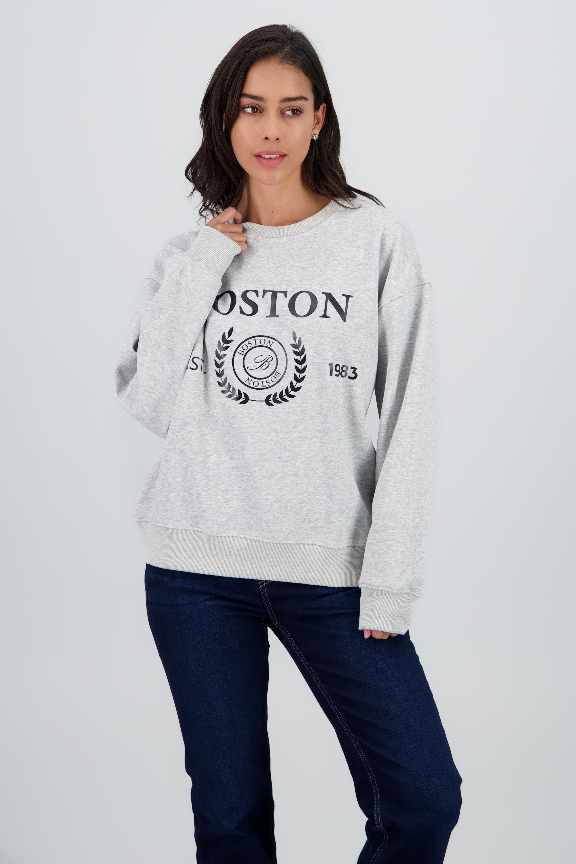 Sudadera Boston GRIS