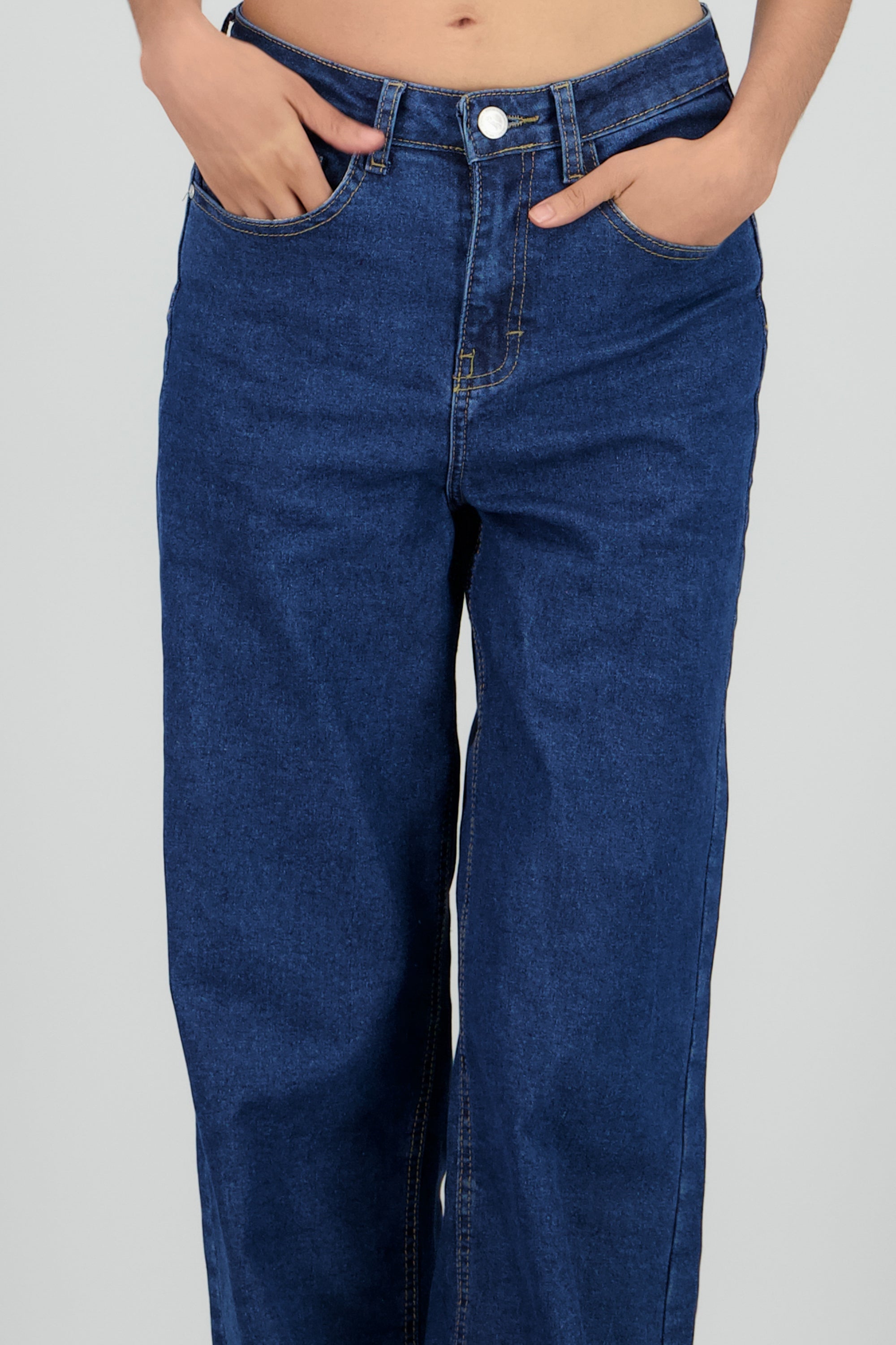 Jeans wide leg amplios DARK WASH