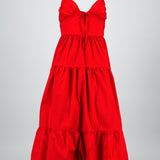 Vestido maxi tirantes olanes