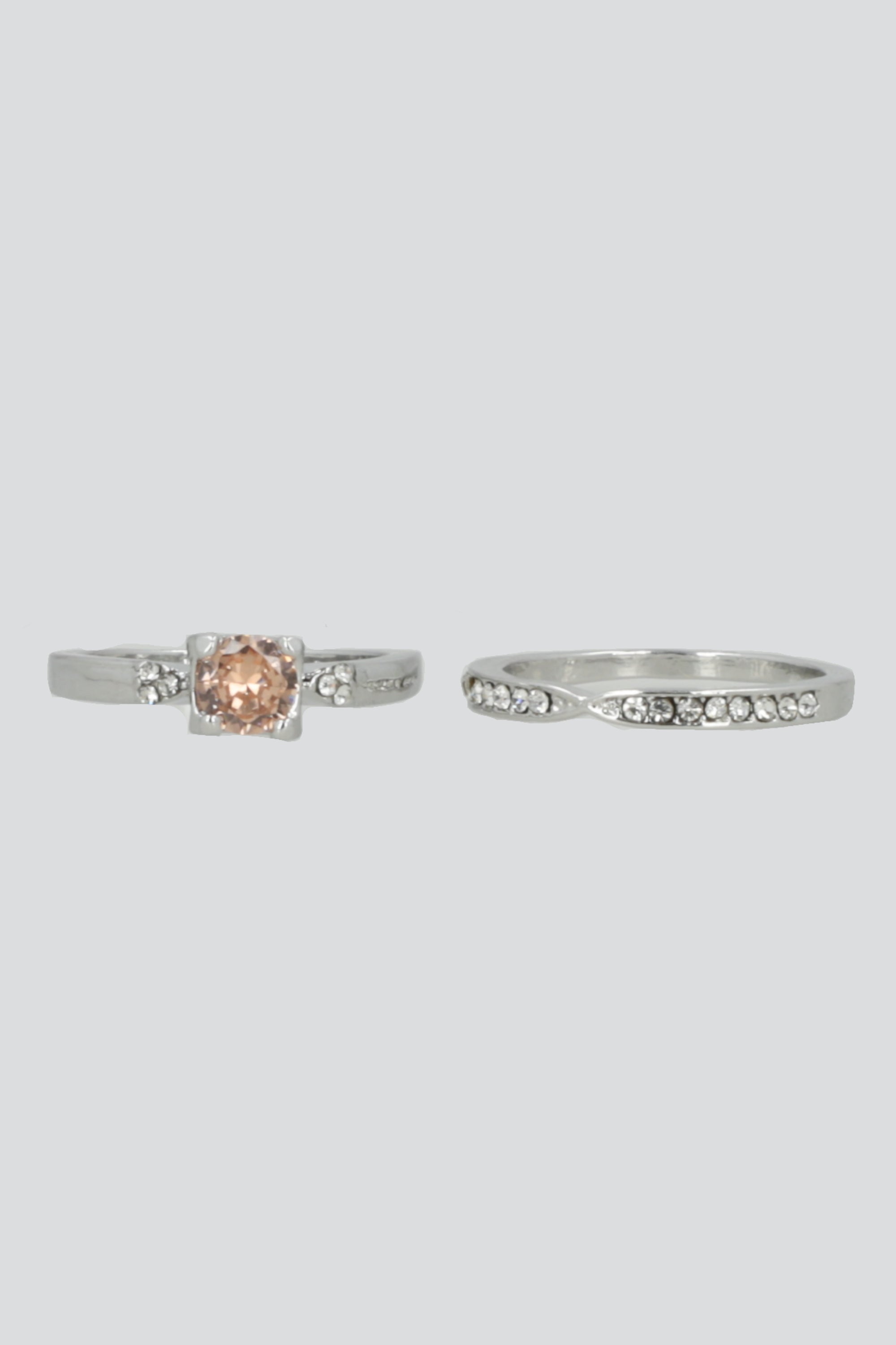 Anillo 2 lineas brillo AMBAR