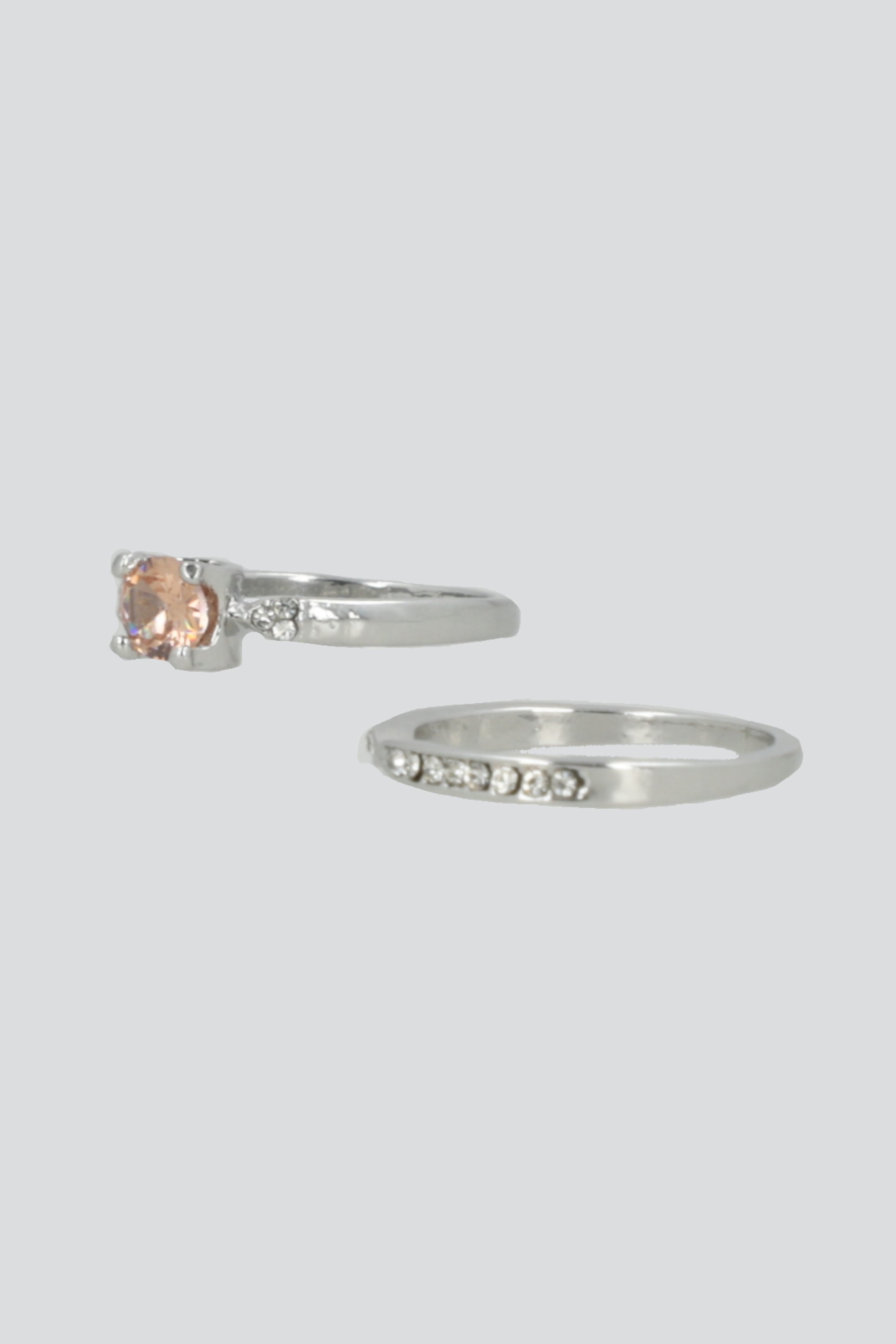 Anillo 2 lineas brillo AMBAR