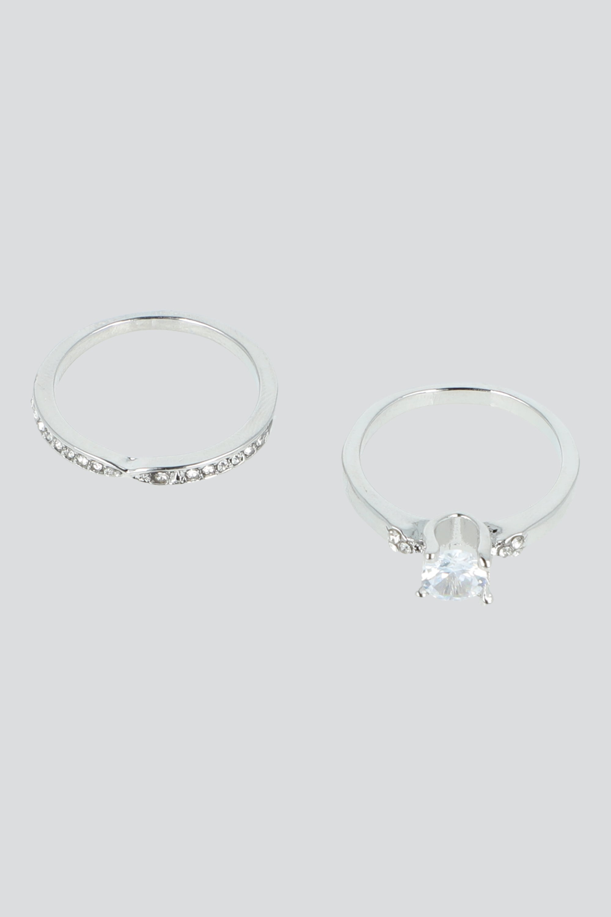 Anillo 2 lineas brillo TRANSPARENTE