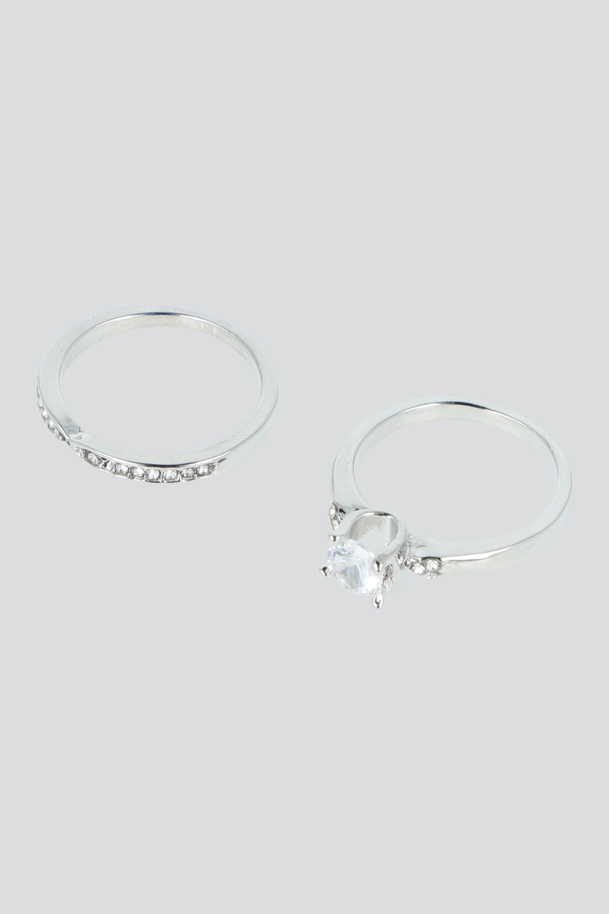 Anillo 2 lineas brillo TRANSPARENTE
