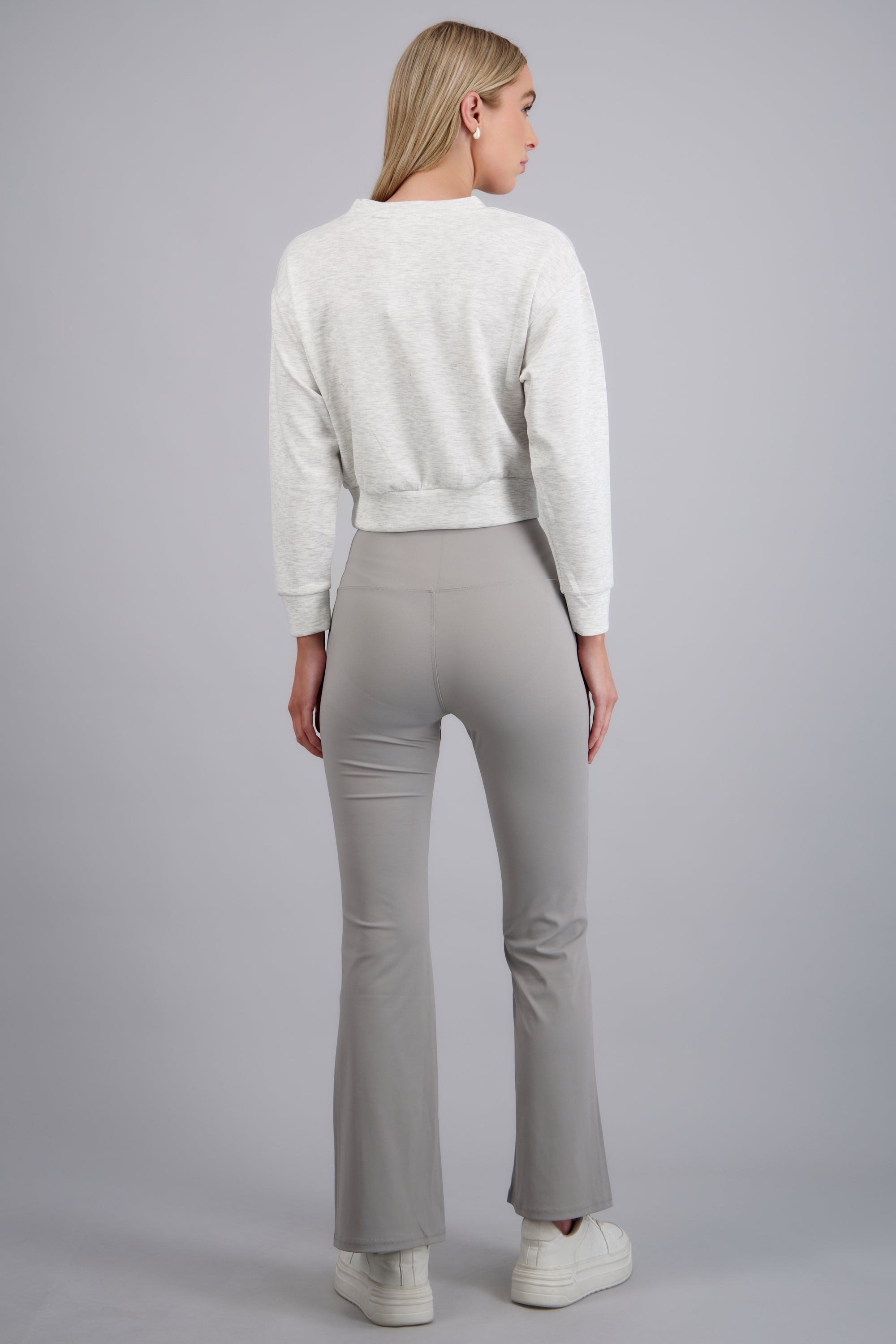Leggings flare lisos GRIS