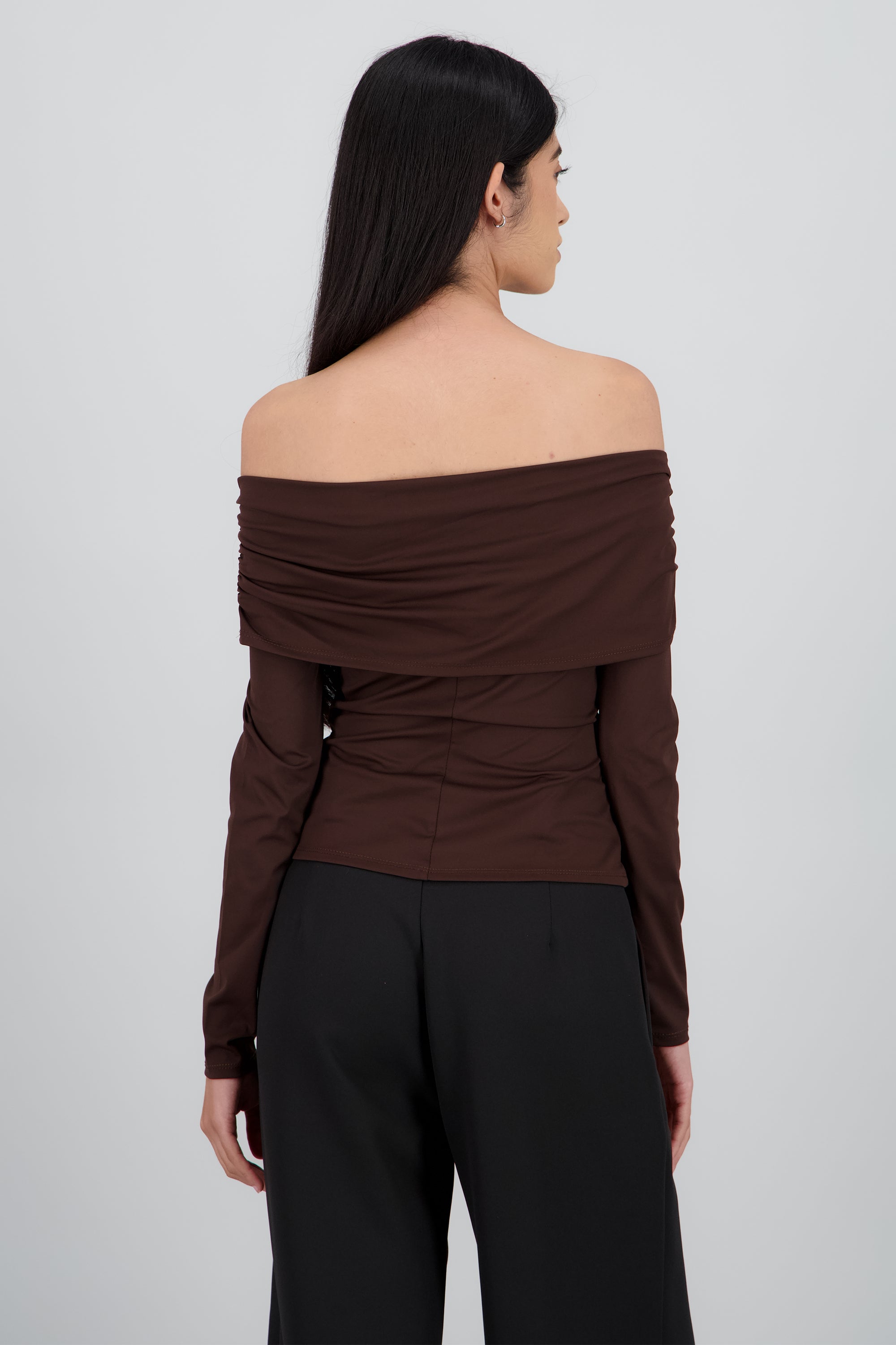 Top m/l doblez plisado Hypsters CHOCOLATE
