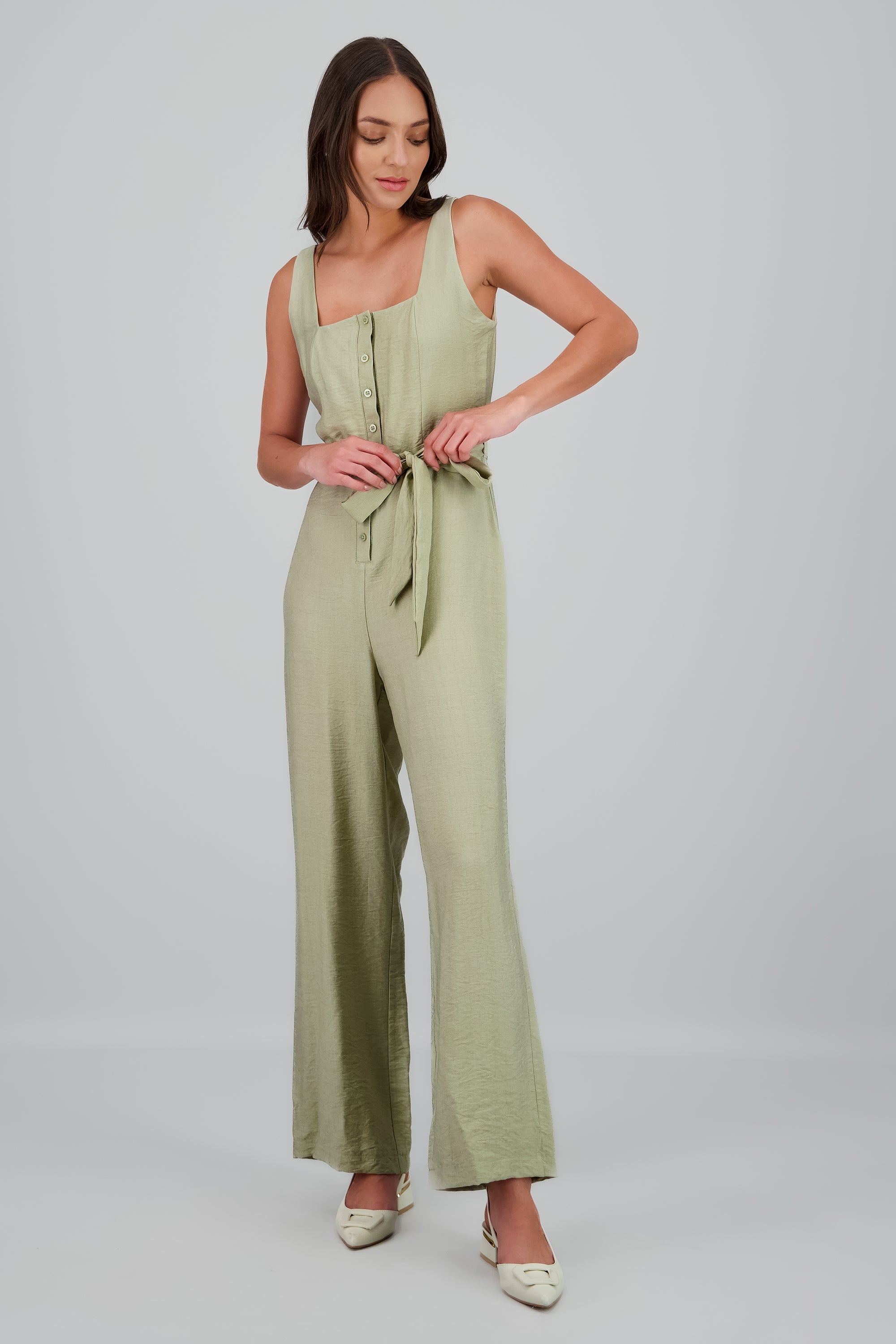 Jumpsuit tirantes gruesos detalle lazo ARENA