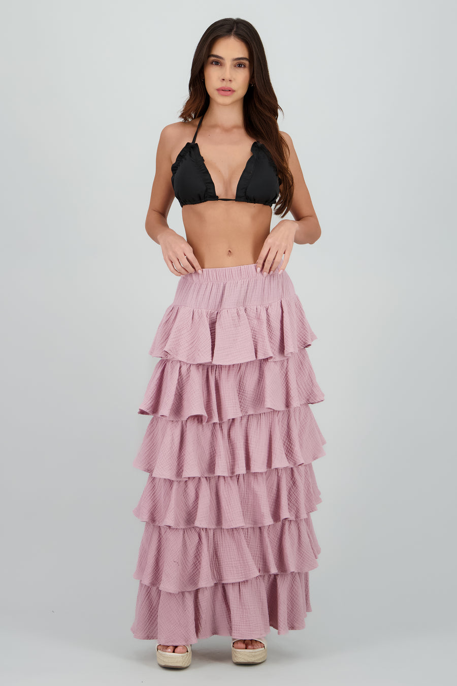 Falda maxi olanes ligera