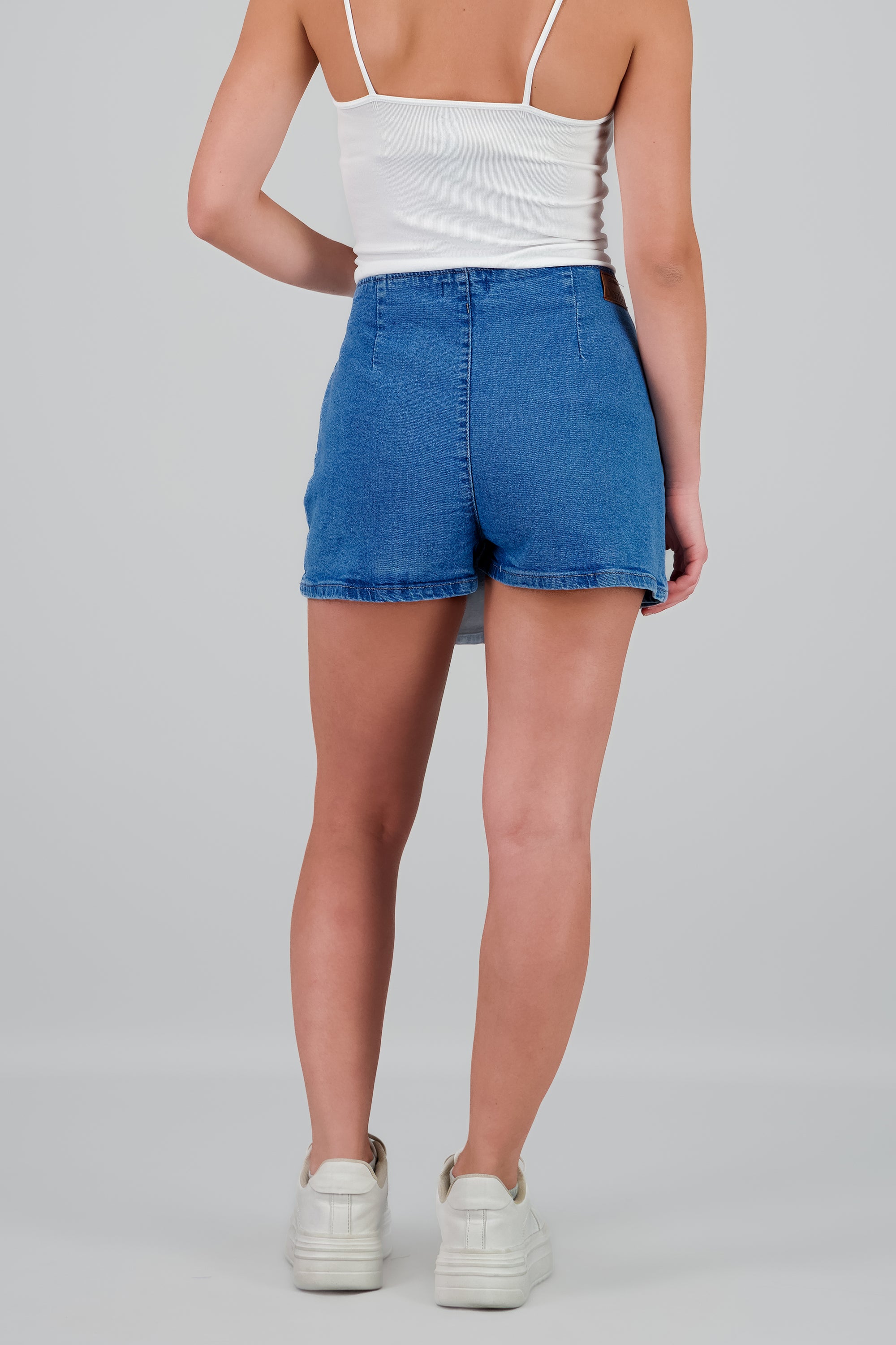 Skort cruce botón MEDIUM WASH