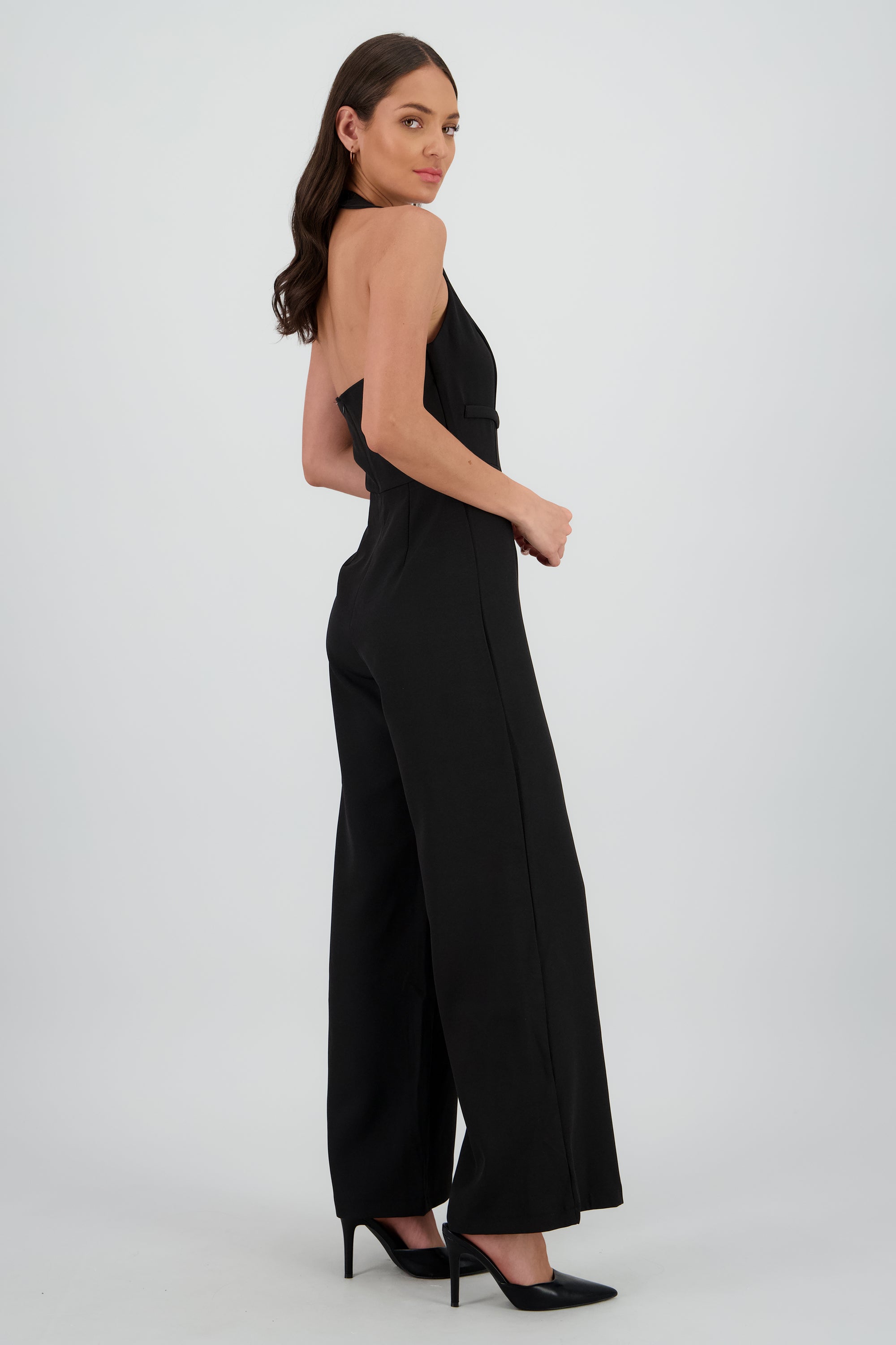 Jumpsuit halter sastre NEGRO