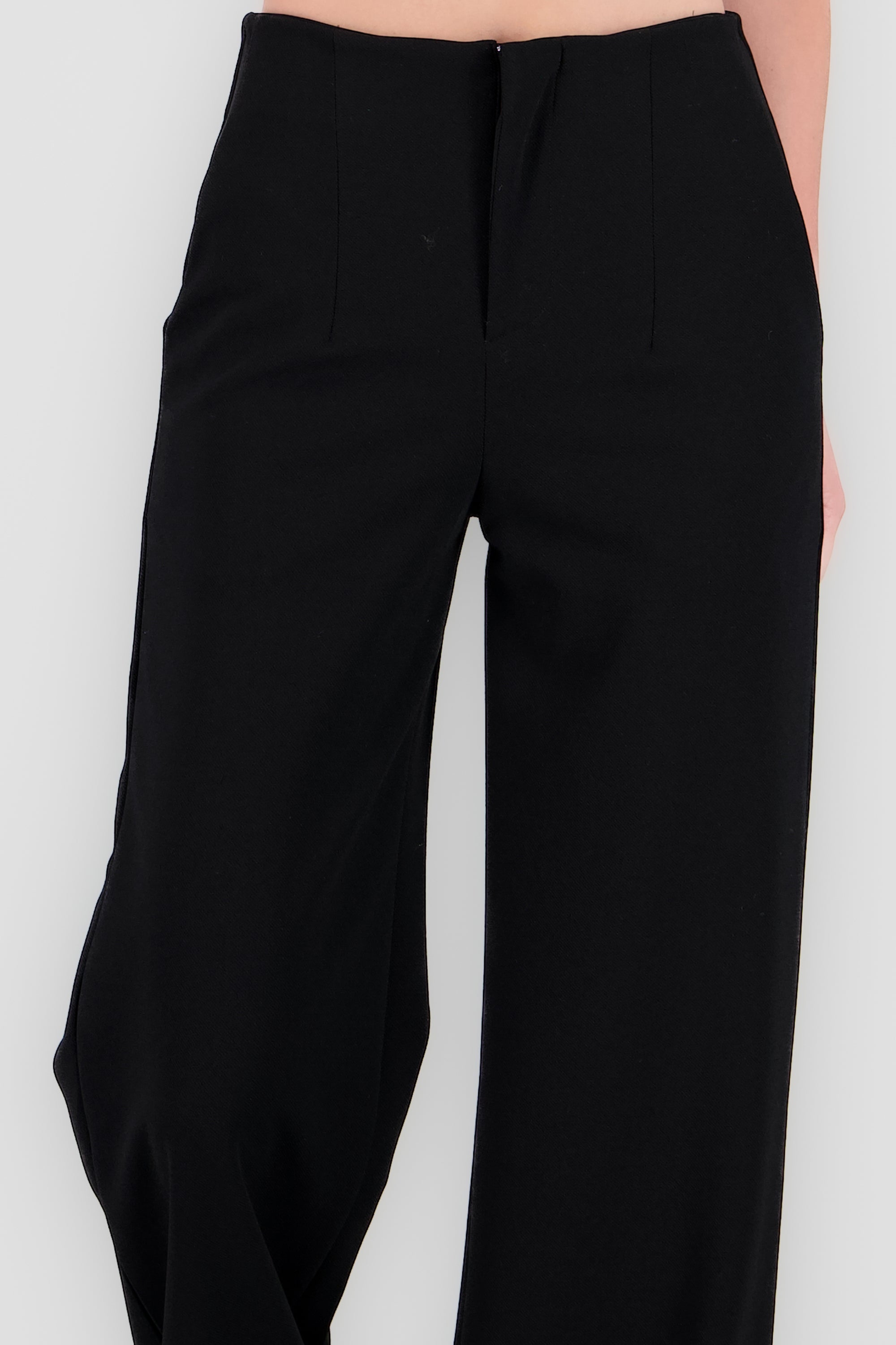 Pantalon wide leg amplio NEGRO