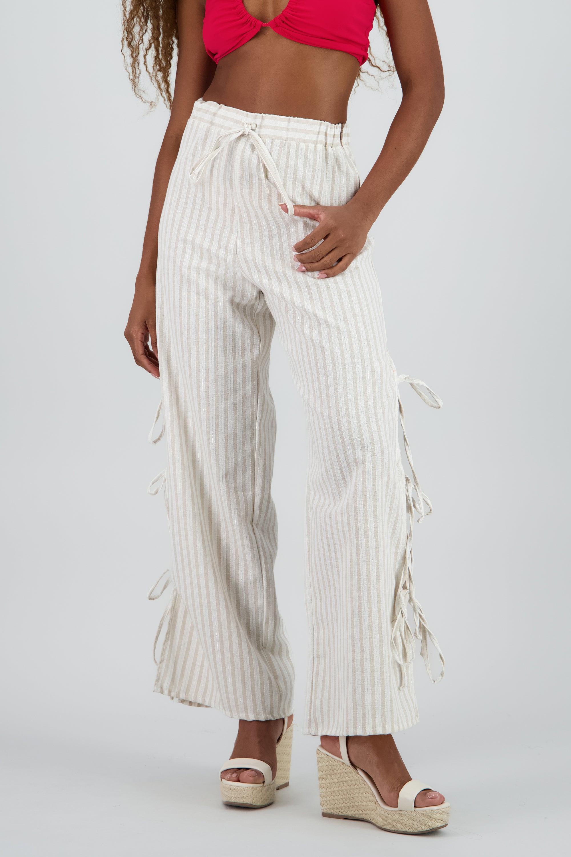 Pantalon fluido rayas