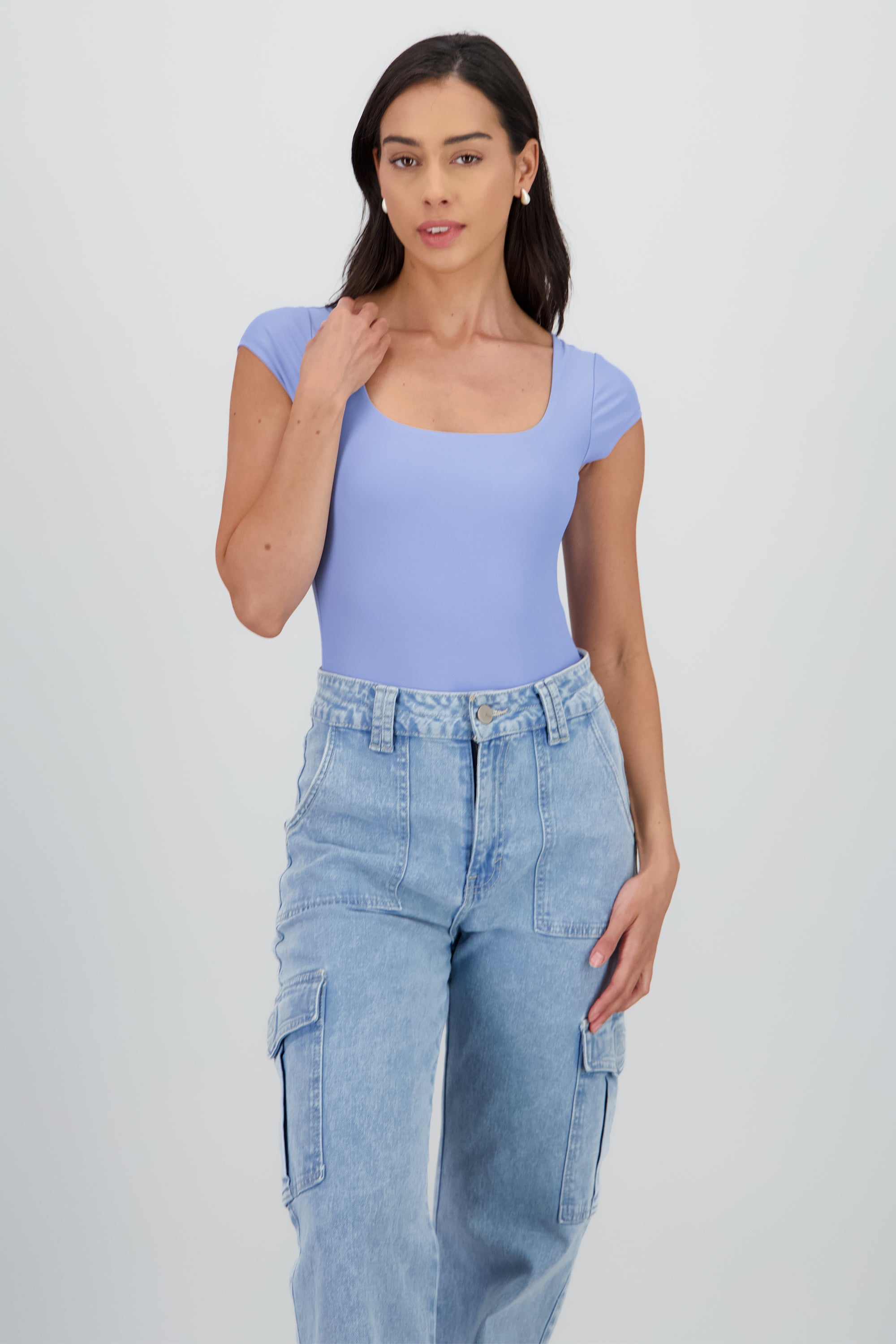 Body Escote Cuadrado AZUL CIELO