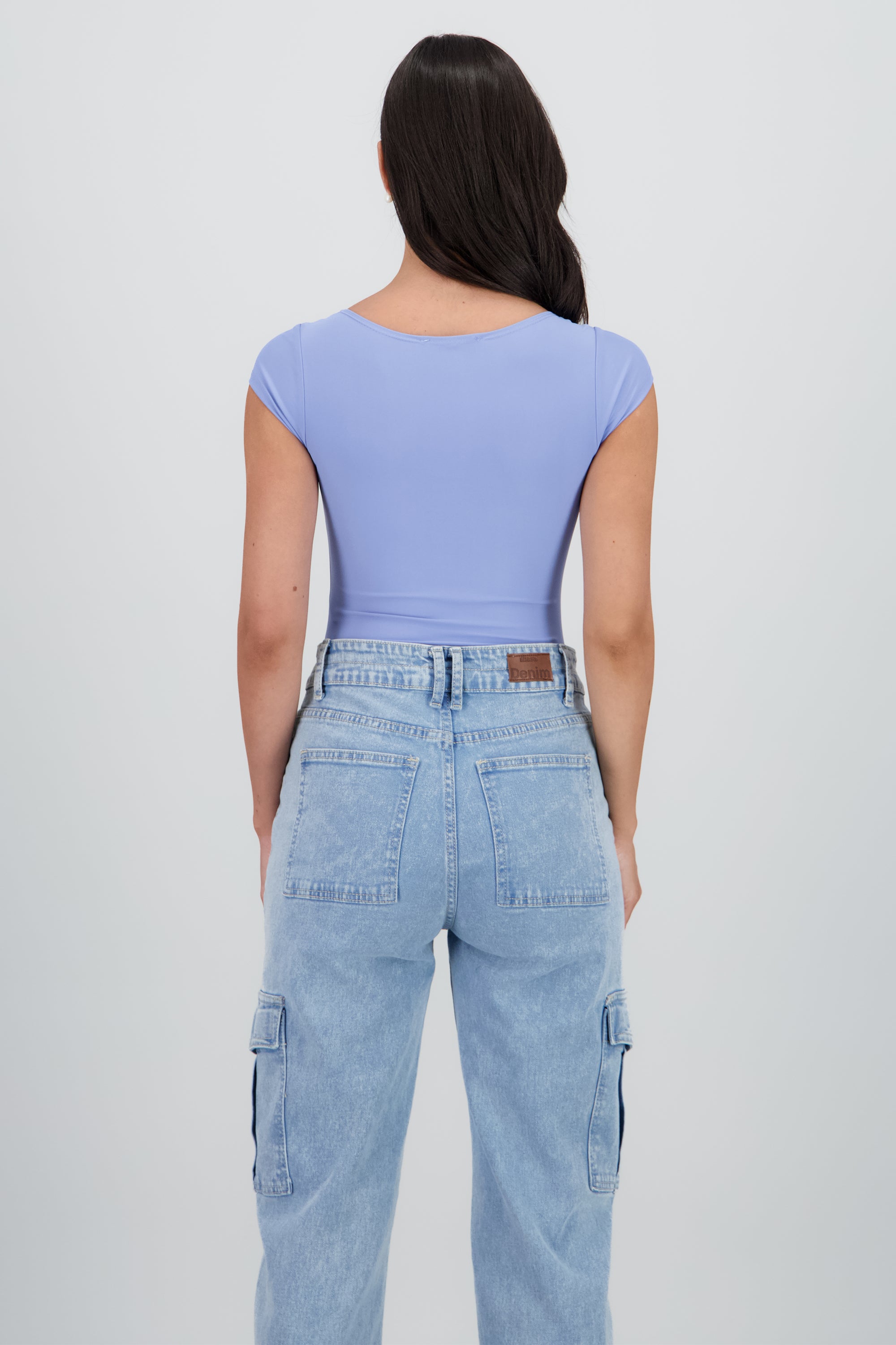Body Escote Cuadrado AZUL CIELO
