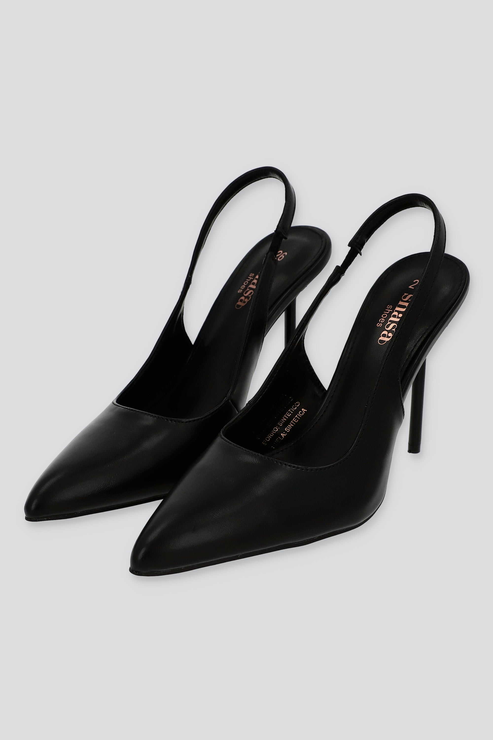 TACON POINTY SLINGBACK NEGRO