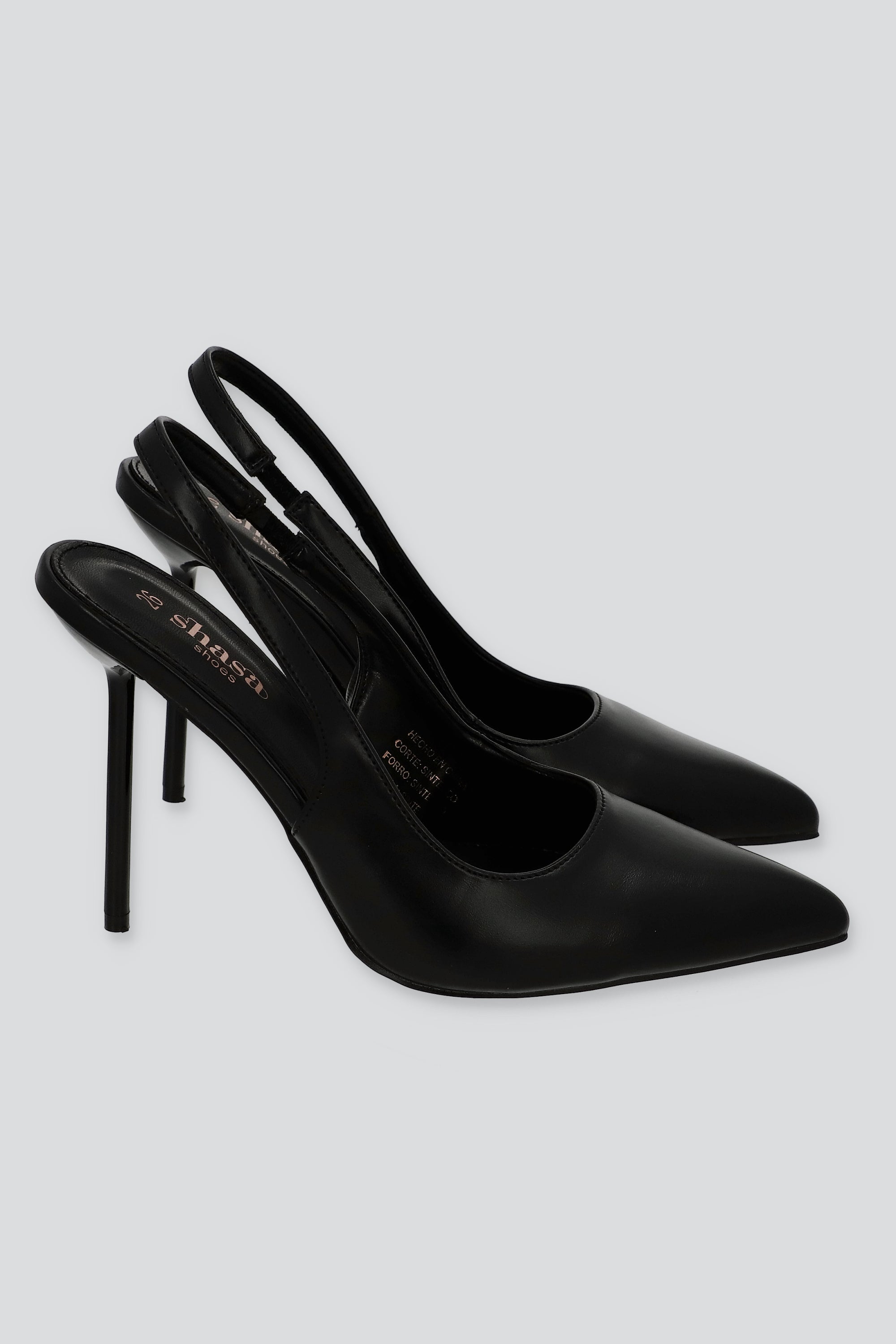 TACON POINTY SLINGBACK NEGRO