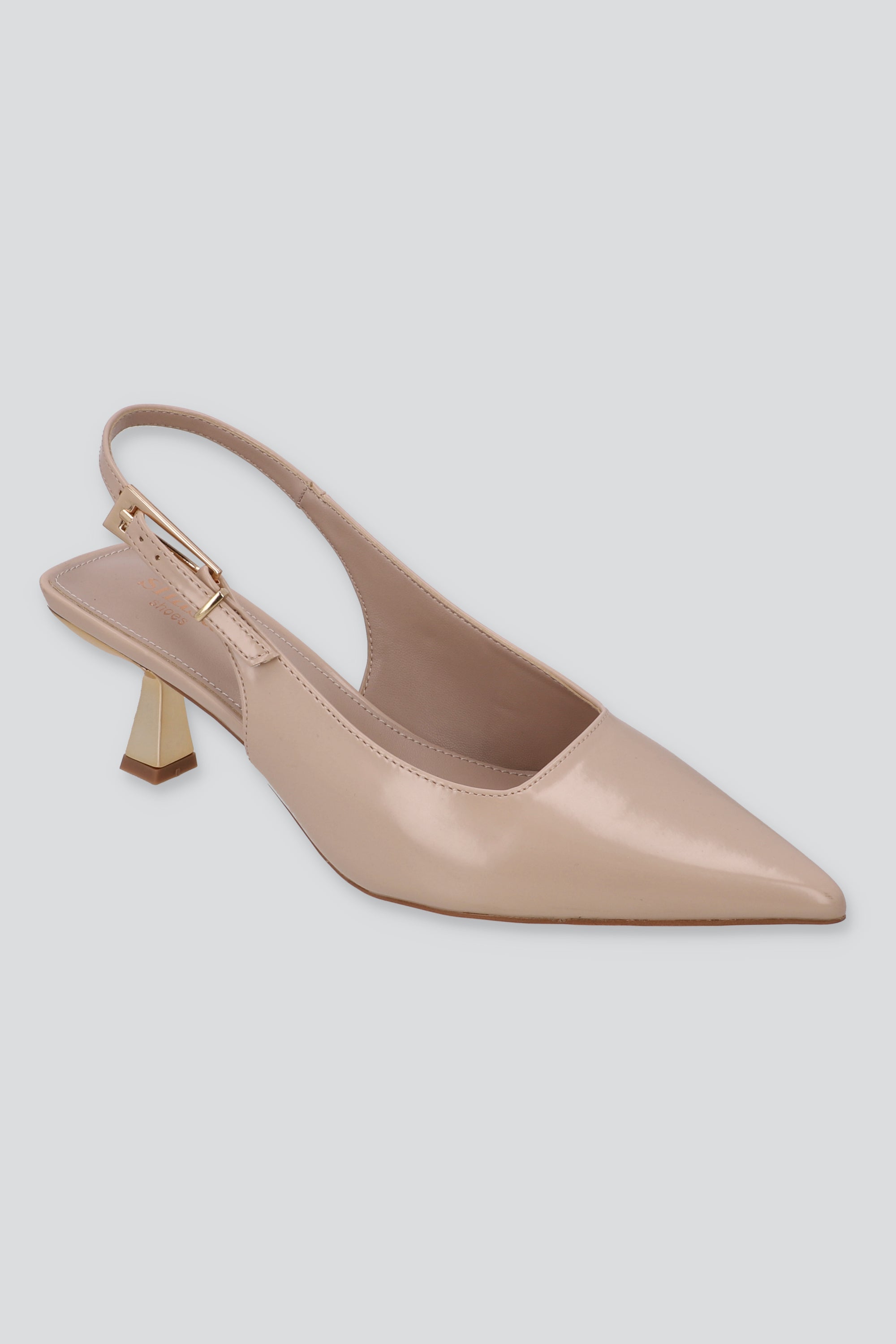 TACON POINTY CROMADO DORADO NUDE