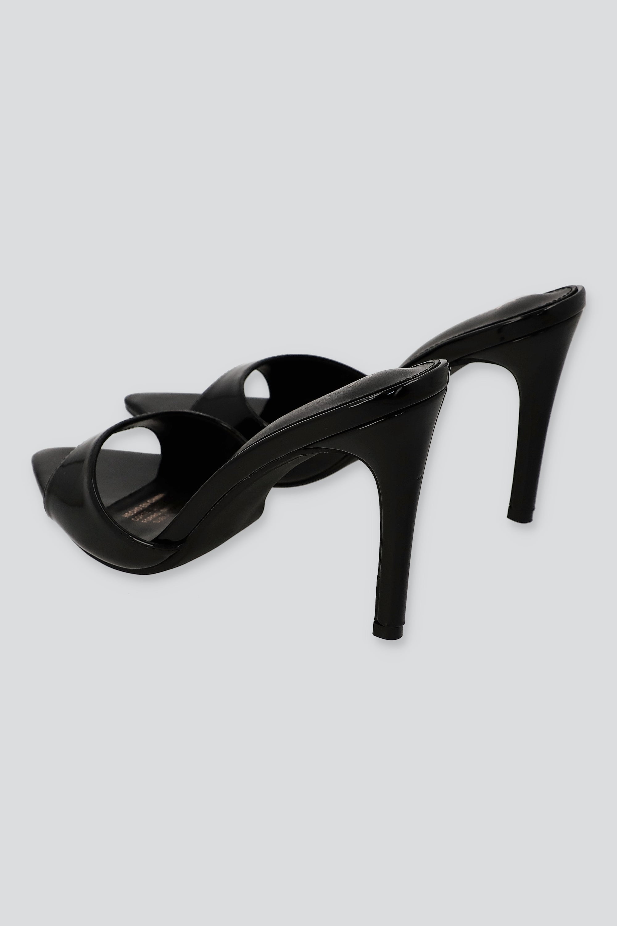 TACON POINTY PEEP TOE NEGRO
