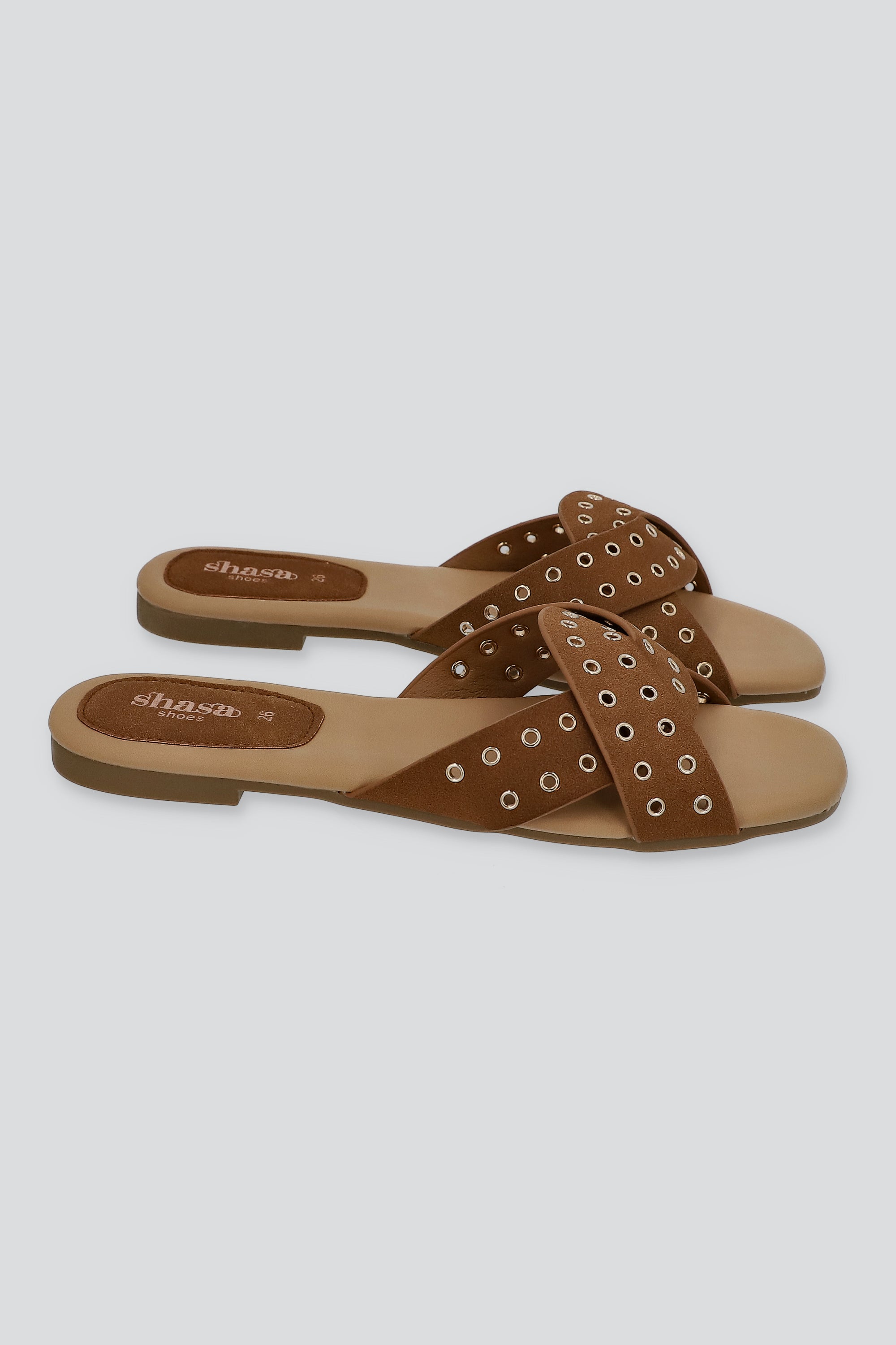 SANDALIA ESTOPEROLES TRENZA CAFE